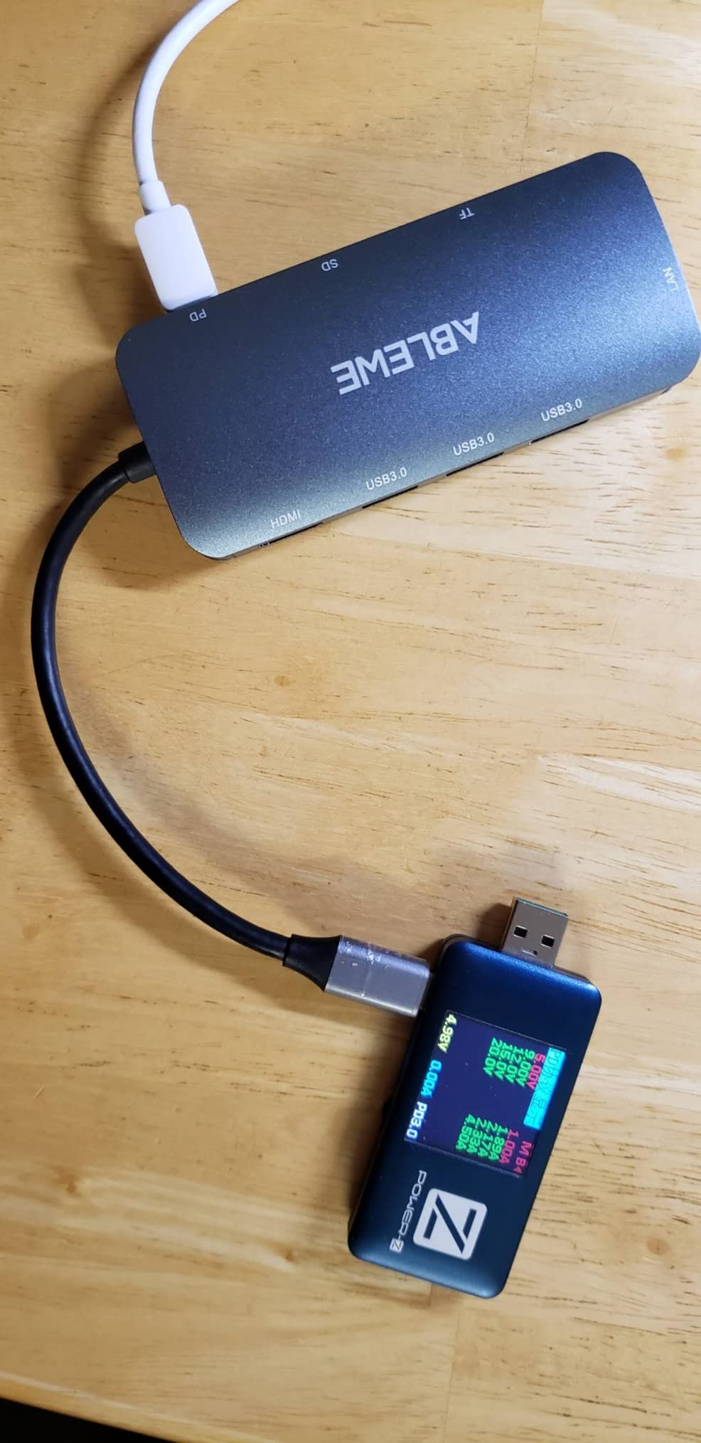 ABLEWE USB C Hub Ethernet 8-in-1, Multiport USB C to HDMI Hub, 4K@60Hz, 1000Mbps, 100W PD, 3 USB 3.0 Ports, Docking Station Compatible with MacBook Pro/Air, Tablet, Phone, Type C Devices customer photo 1