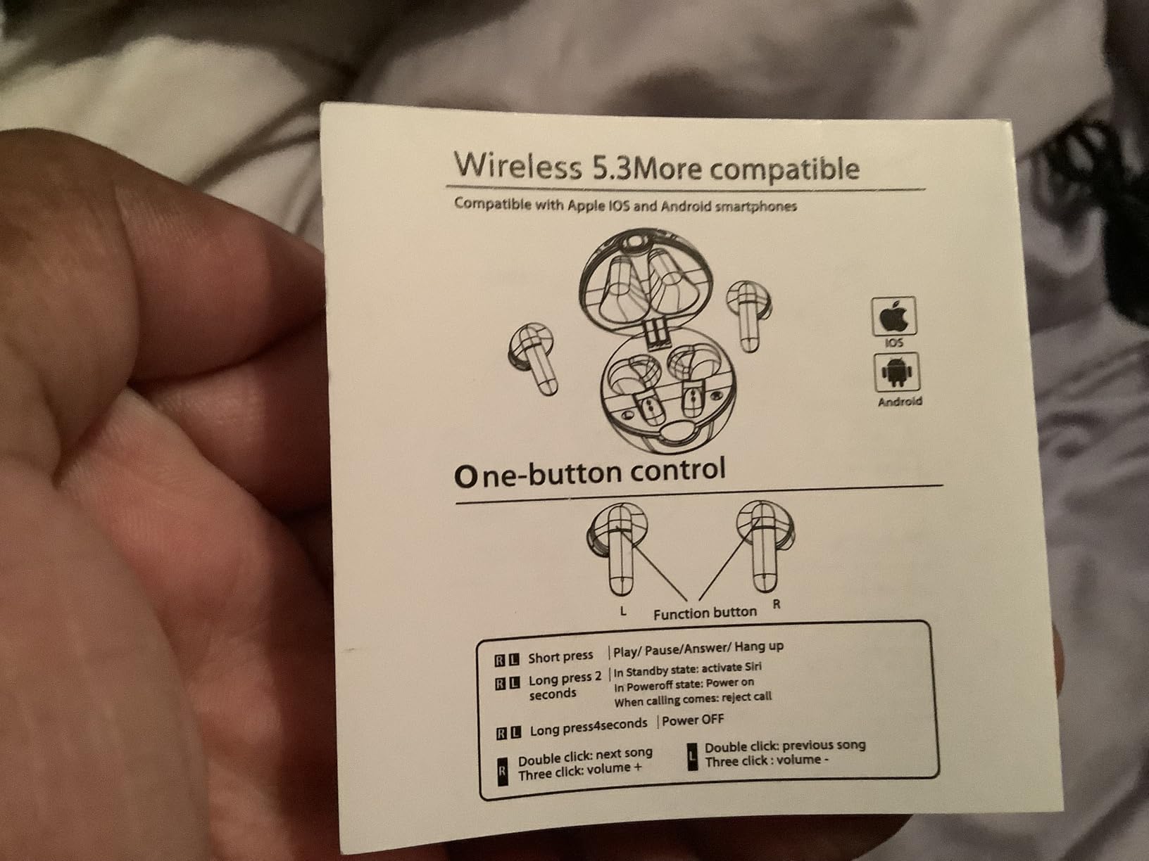 Wireless Earbuds for Kids, Comfortable Wireless Earphones Fit Ergonomic Design Ball Shape Ear Buds with Mic for Android iOS Cell Phone Computer Laptop customer photo 1