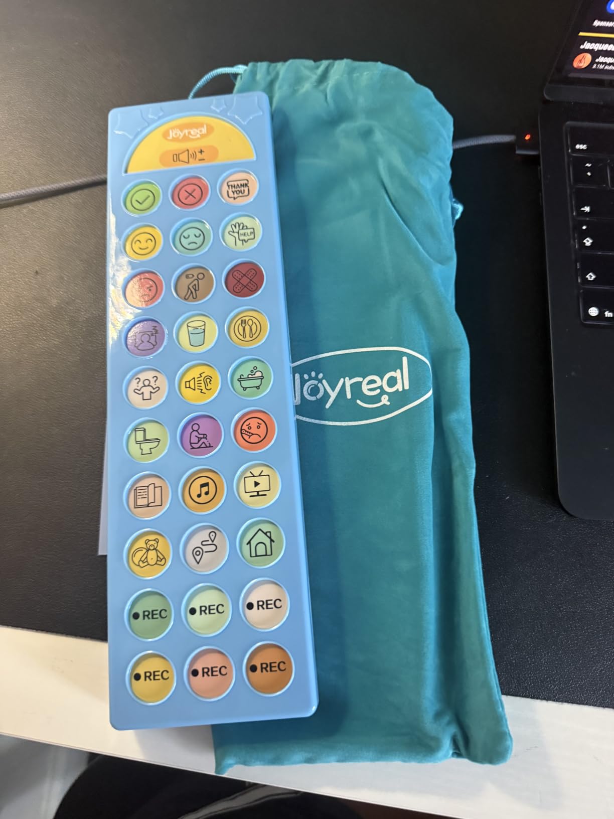Joyreal AAC Device for Autism, Non Verbal Communication Tools for Speech Therapy & Stroke Rehab. Autism Talking Aids with 6 Programmable Buttons & Adjustable Volume, Autism Toys for Kids and Adults customer photo 2