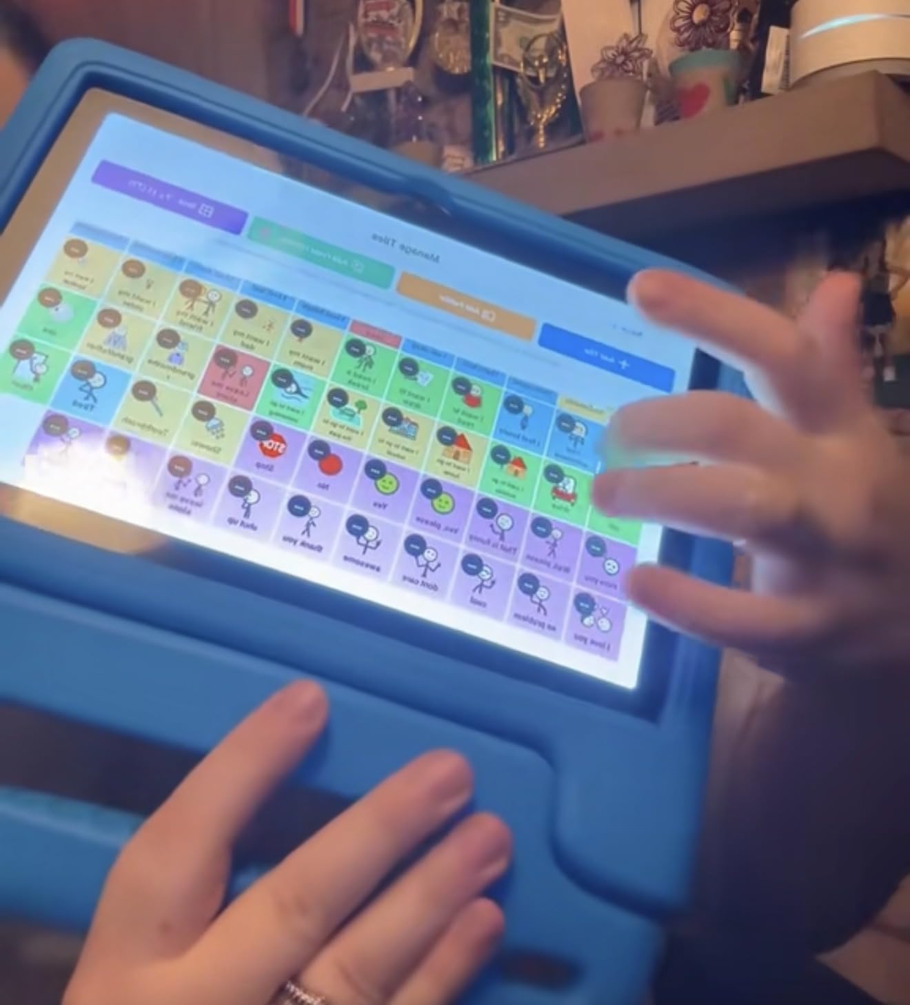 TalkingTiles AAC Device for Autism and Speech Therapy - Communication Tablet for Nonverbal, Speech Delay, and Non-Speaking Talker Tool - Alternative to PECS Cards and Speller Board customer photo 2