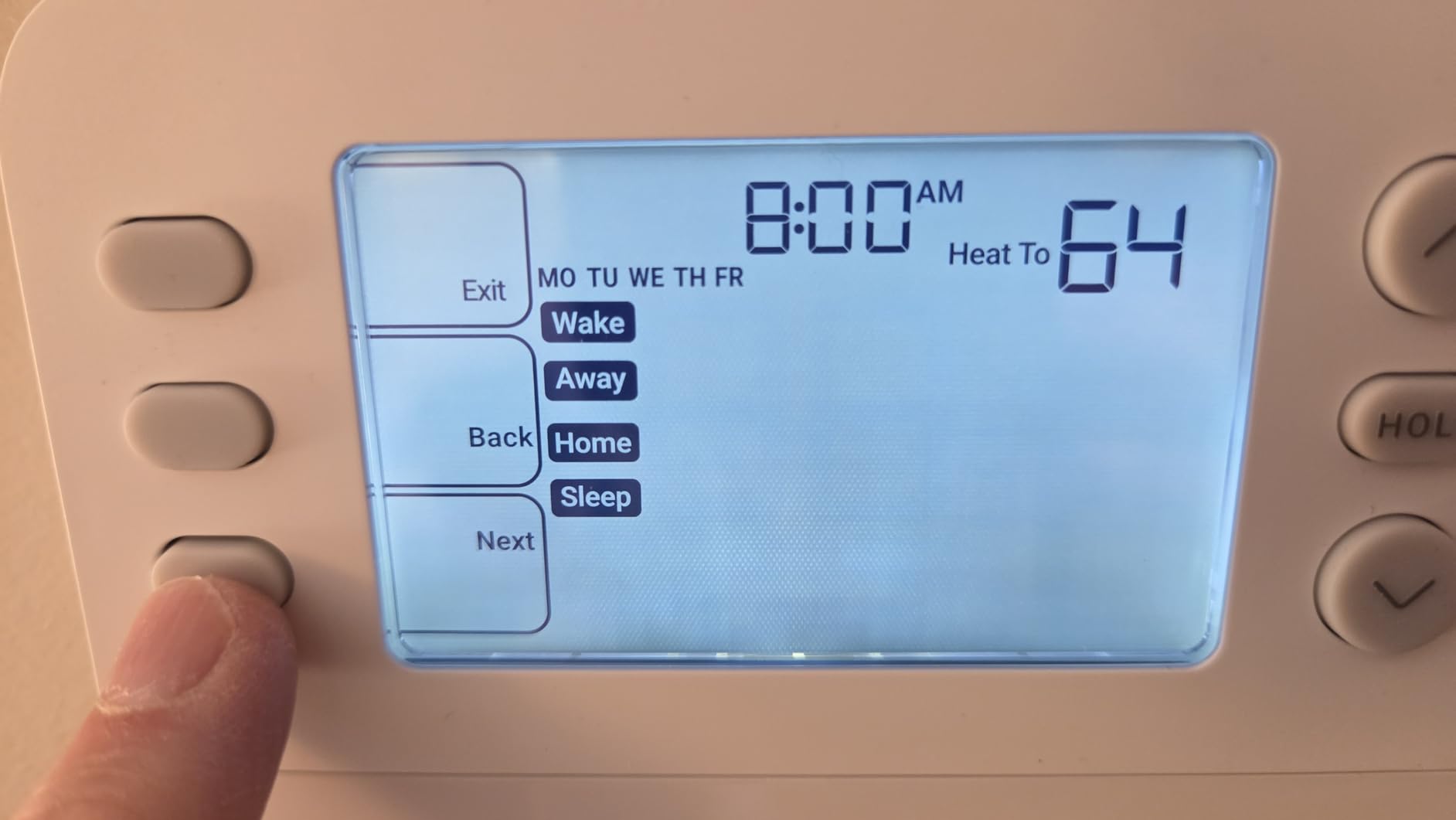 Honeywell Home X2P Programmable Thermostat, White | Conventional/Heat Pump Compatibility, Flexible Schedule, RTH22B customer photo 1