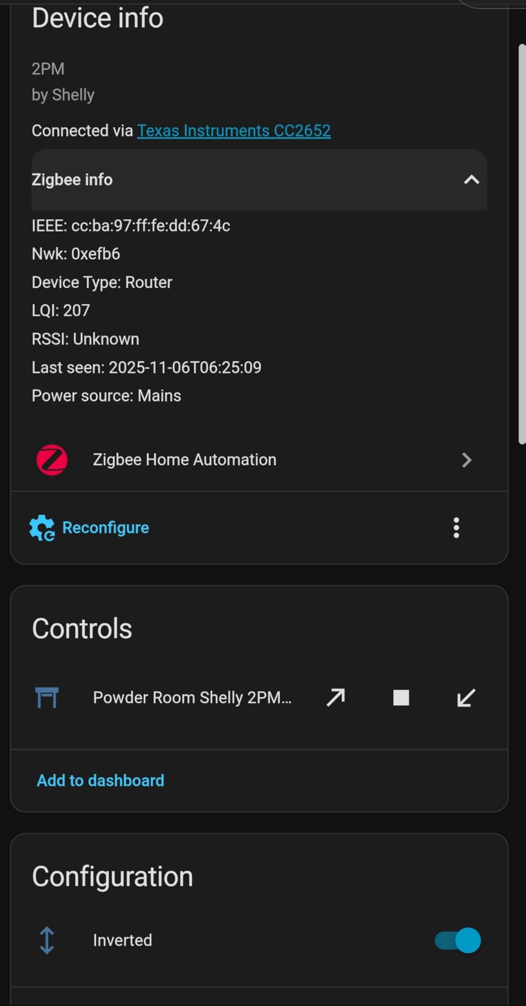 Shelly 2PM Gen4, Smart Relay Switch, WiFi, Matter & Zigbee, 2-Channel customer photo 2