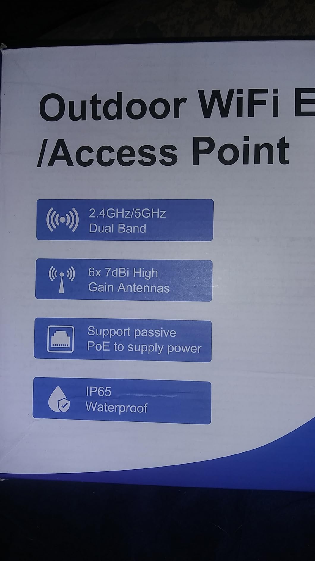 AX1800 Outdoor WiFi 6 Extender, High Power Outdoor WiFi Extender Signal Booster, Long Range Outdoor WiFi Access Point, IP67 Weatherproof, with PoE, for Starlink, Patio, Camping, Yard, RV customer photo 2