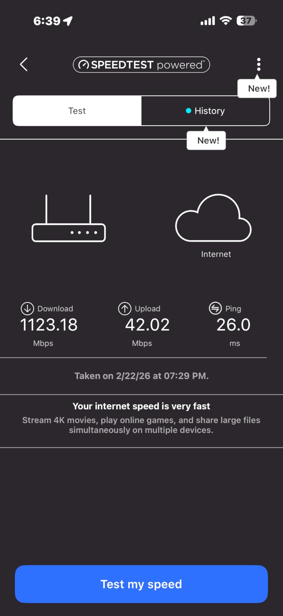 NETGEAR Nighthawk Dual-Band WiFi 7 Router (RS140) - Router Only, BE5000 Wireless Speed (up to 5.0 Gbps) - Covers up to 2,250 sq. ft., 80 Devices - 2.5 Gig Internet Port - Free Expert Help customer photo 1