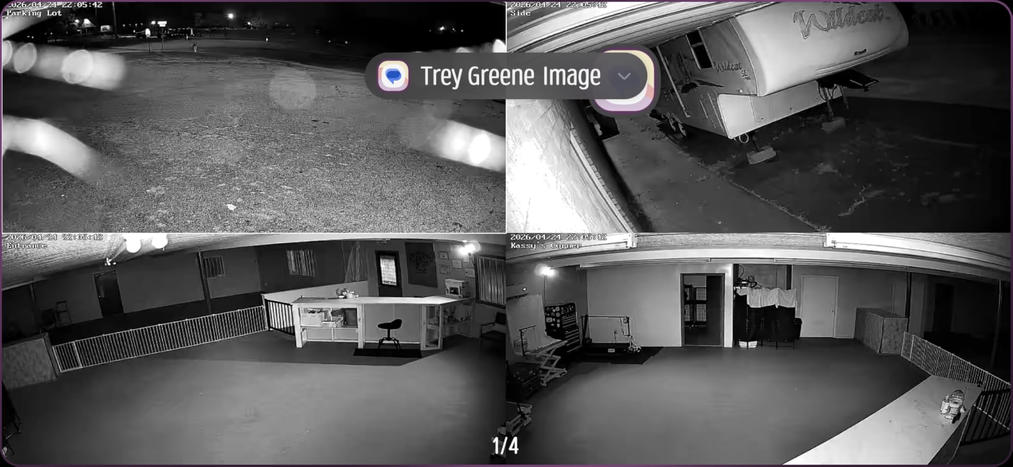 Hiseeu Home Security Camera System, 24/7 Recording Wired Plug-in Powered 4Pcs 5MP Outdoor Cameras, 10.1
