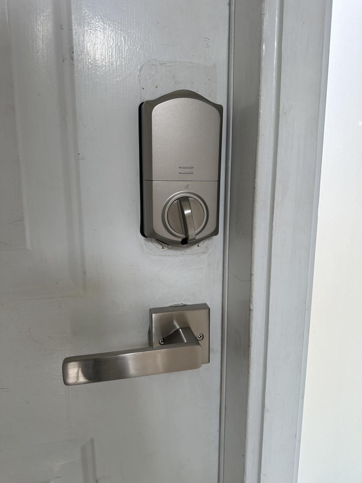 Veise VE017G-H Wi-Fi Smart Door Lock Deadbolt with Handle Set, Matte Black customer photo 1