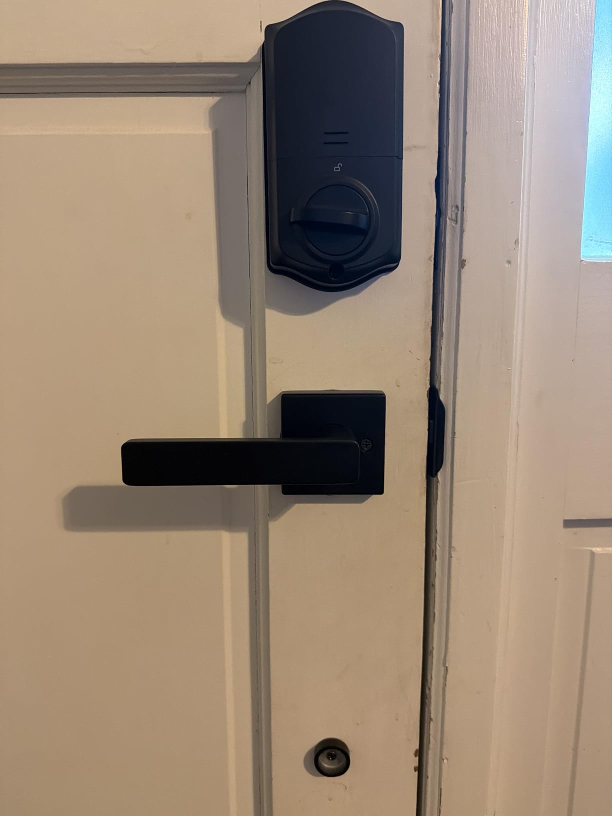 Veise VE017G-H Wi-Fi Smart Door Lock Deadbolt with Handle Set, Matte Black customer photo 2