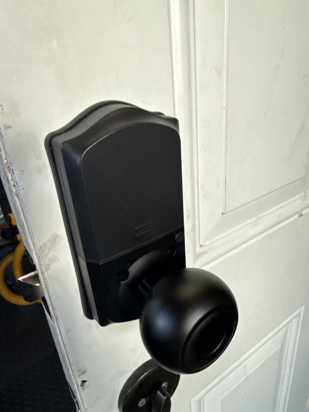Veise VE018 Fingerprint Keypad Smart Door Knob Handle Lock, Matte Black | App Control, Electronic Touchscreen Keypad, Remote Grant Access, Fob Unlock, Auto Lock, Keyless Entry for Front Door, Bedroom customer photo 2