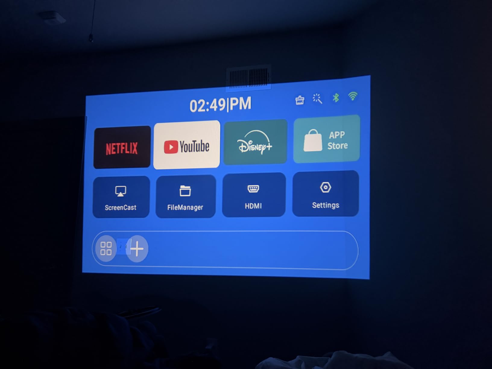 [Built-in App & 2026 Upgraded] Mini Projector with WiFi 6 and Bluetooth 5.4 | Support 4K 1080P Auto Keystone 180° Rotatable Projector Portable Compatibile with HDMI/TV Stick/Memory Stick/Laptop, Black customer photo 2