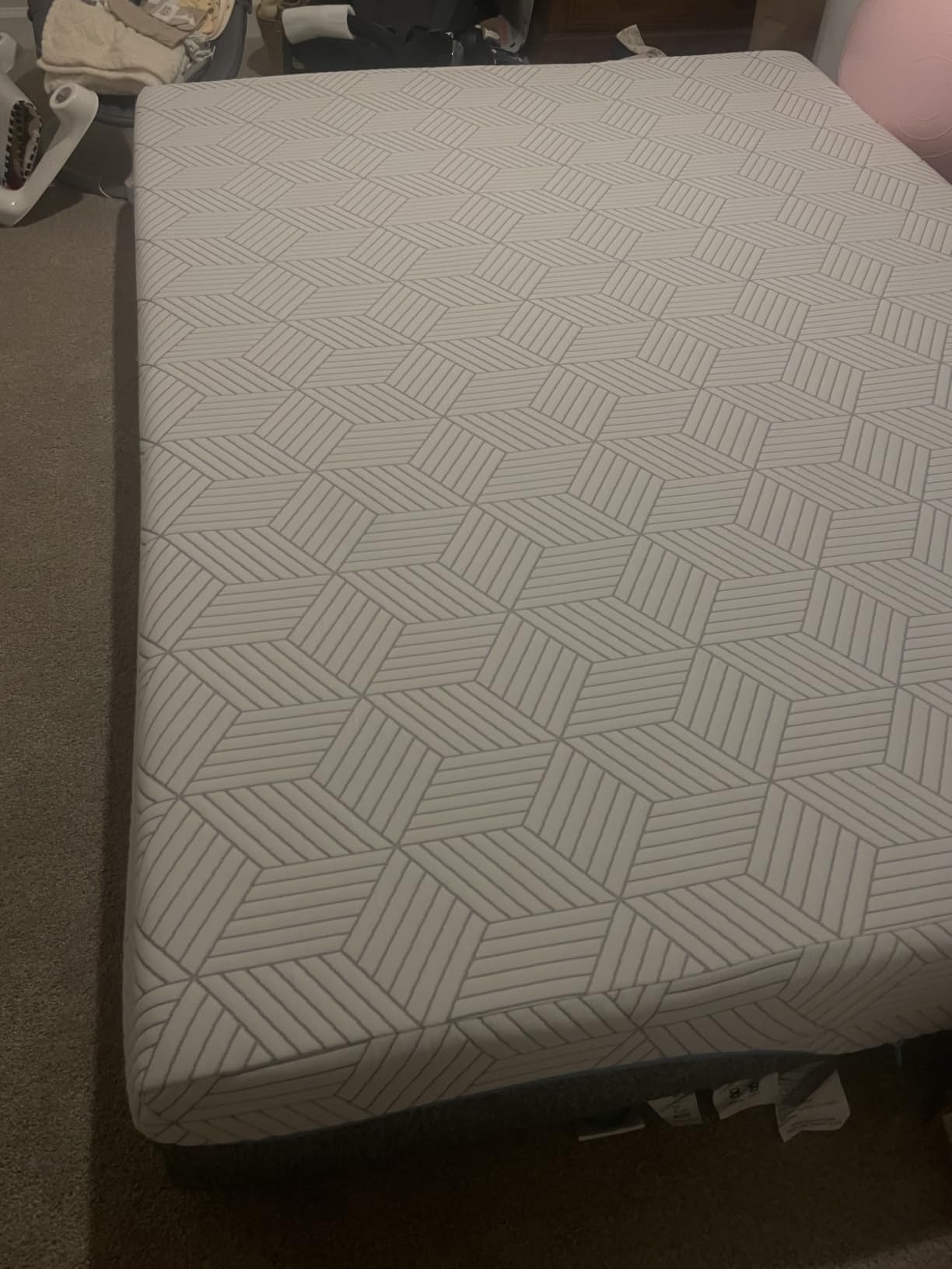 FATHOM Medium Queen Mattress 10 Inch Memory Foam Mattress Queen Size Bed in a Box for Back Pain Relief and Cool Sleep with Gel Foam and Removeable Fiberglass Free Cover, CertiPUR-US Certified customer photo 2