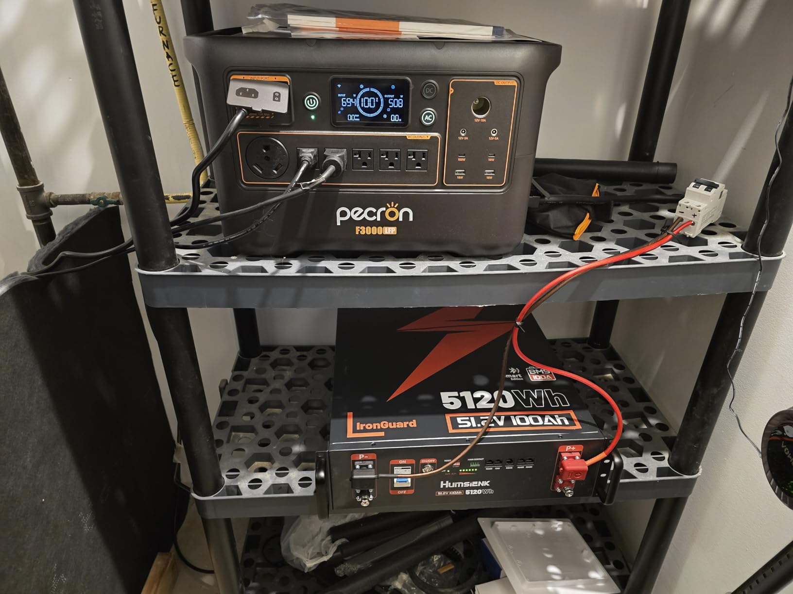 PECRON Portable Power Station F3000LFP, 3072Wh Solar Generator, 3600W LiFePO4 Battery Home Backup, Fast Charging Power Station Expand Capacity to 10752Wh, Solar Generators for Home Use, Camping, RV customer photo 2