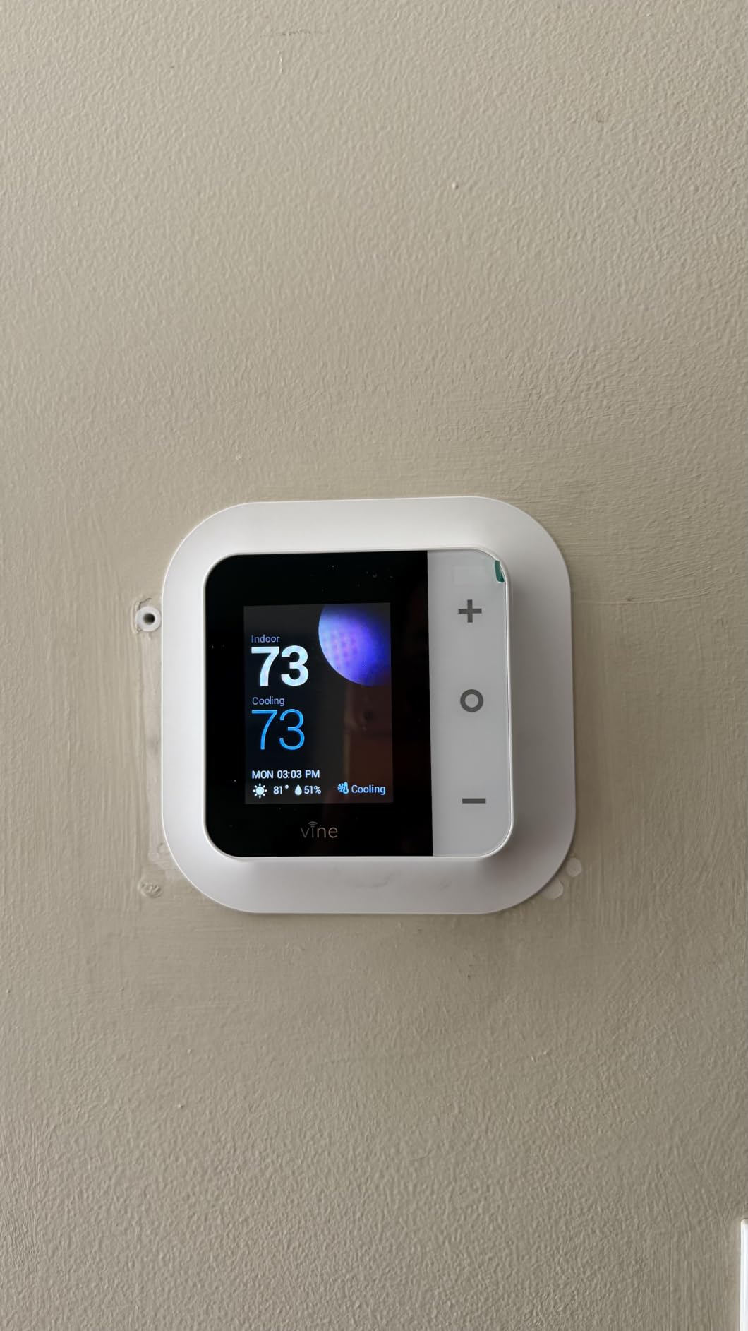 vine Smart Thermostat for House, WiFi Thermostats for Home Compatible with Alexa and Google Assistant, 7day x 8period Programmable, Energy Star Certified, C-Wire Required customer photo 1