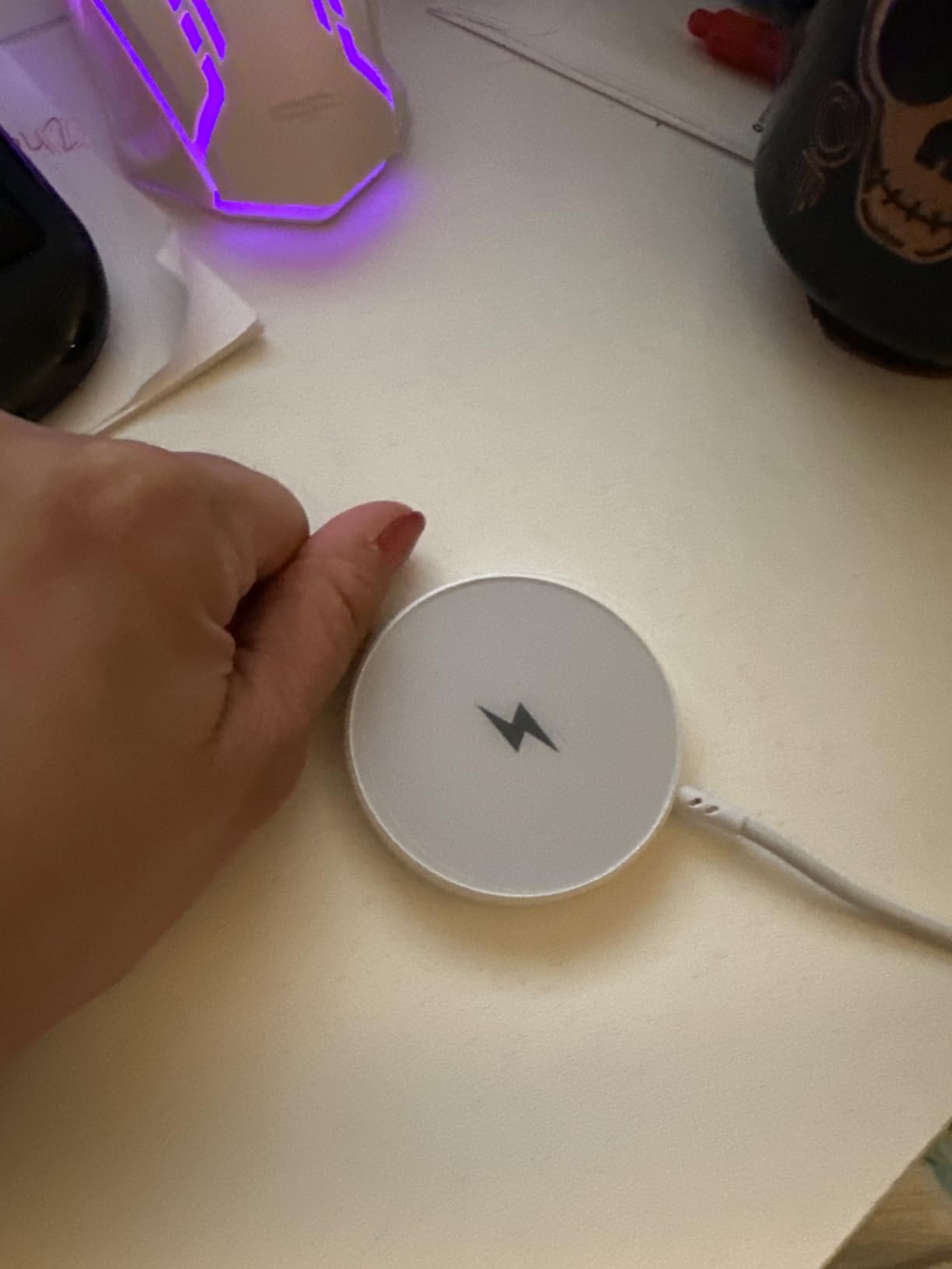 [Apple MFi Certified]Magnetic Wireless iPhone Charger Magsafe Charger, 6FT 15W Fast Phone Charging Pad Wireless Magnetic Charge for iPhone 17/17Air/16 Pro Max/16 Plus/15 Pro Max/14/13/12/AirPods3/2/Pro customer photo 1