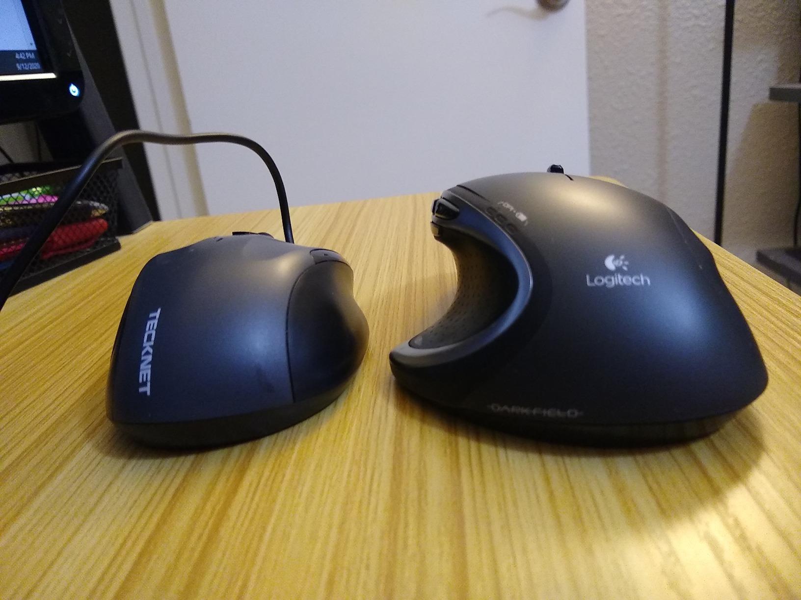 TECKNET USB Wired Mouse, 6-Button Corded Computer Mouse with 4 Adjustable DPI, Optical Computer Mice with Ergonomic Design and 5FT Cord for Laptop, Chromebook, PC, Desktop, Mac, Notebook-Black customer photo 1