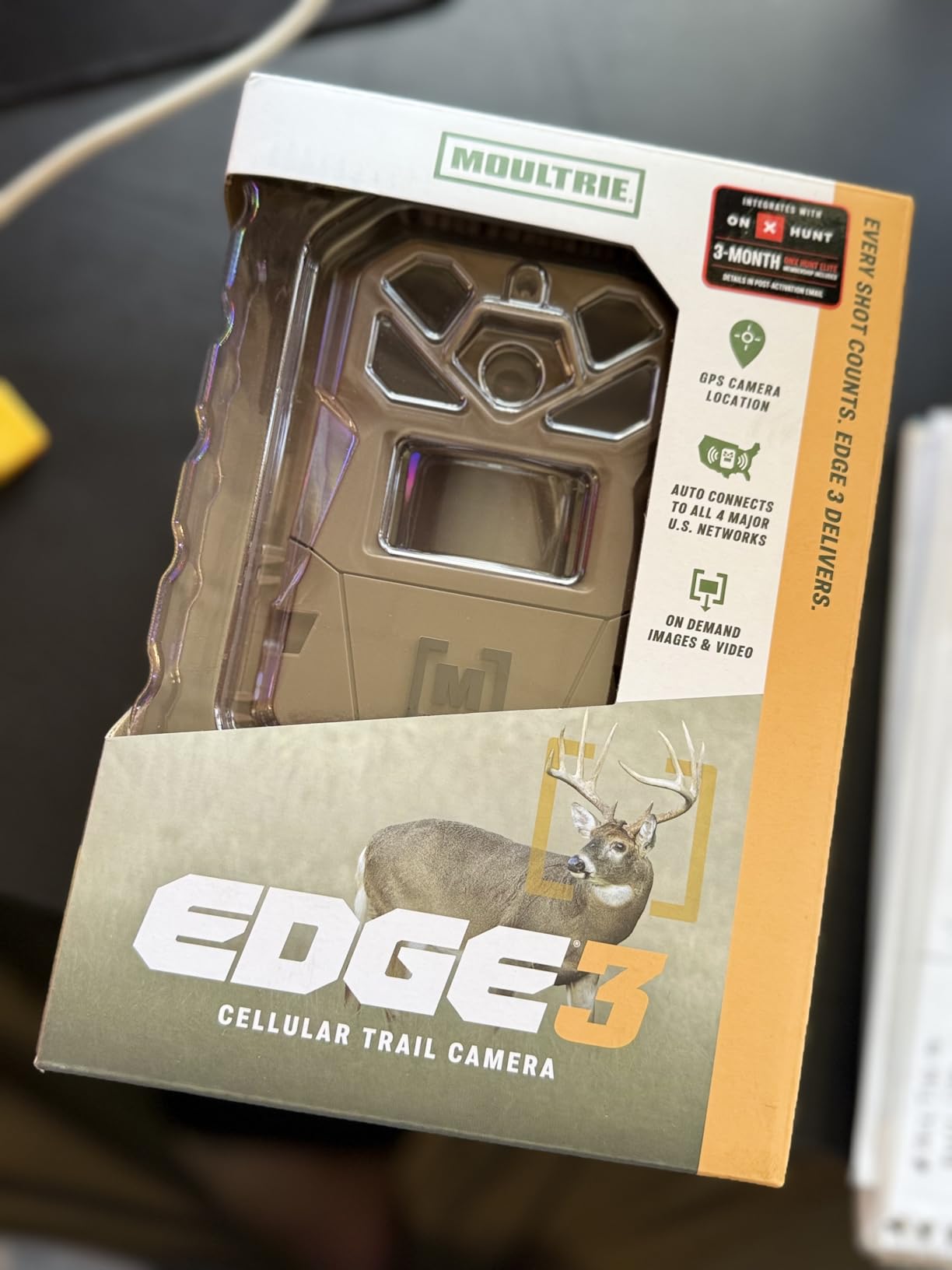 Moultrie Edge 3 Cellular Trail Camera - 40MP, 0.5s Trigger | Scout from Anywhere, HD photos via Mobile app, 1080p video, multi-carrier, low-glow flash, GPS, AI detection customer photo 2