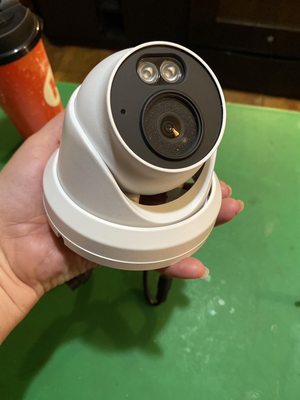 UNILOOK 4K PoE Security Camera, 8MP Turret IP Camera Outdoor Indoor Wired | 100ft Smart Color Night Vision, Human/Vehicle Detection, IP66 Built-in Audio, @20fps, Wide Angle, Metal Housing, NDAA customer photo 1