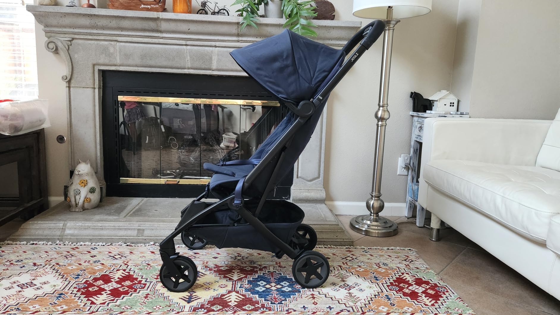 Joolz Aer2 Lightweight Travel Stroller for Baby & Toddler - One-Hand Fold, Compact Carry-On Airplane Approved, Reclining Seat, UPF 50+ Canopy, Travel Pouch, Baby Net - Forest Green customer photo 2