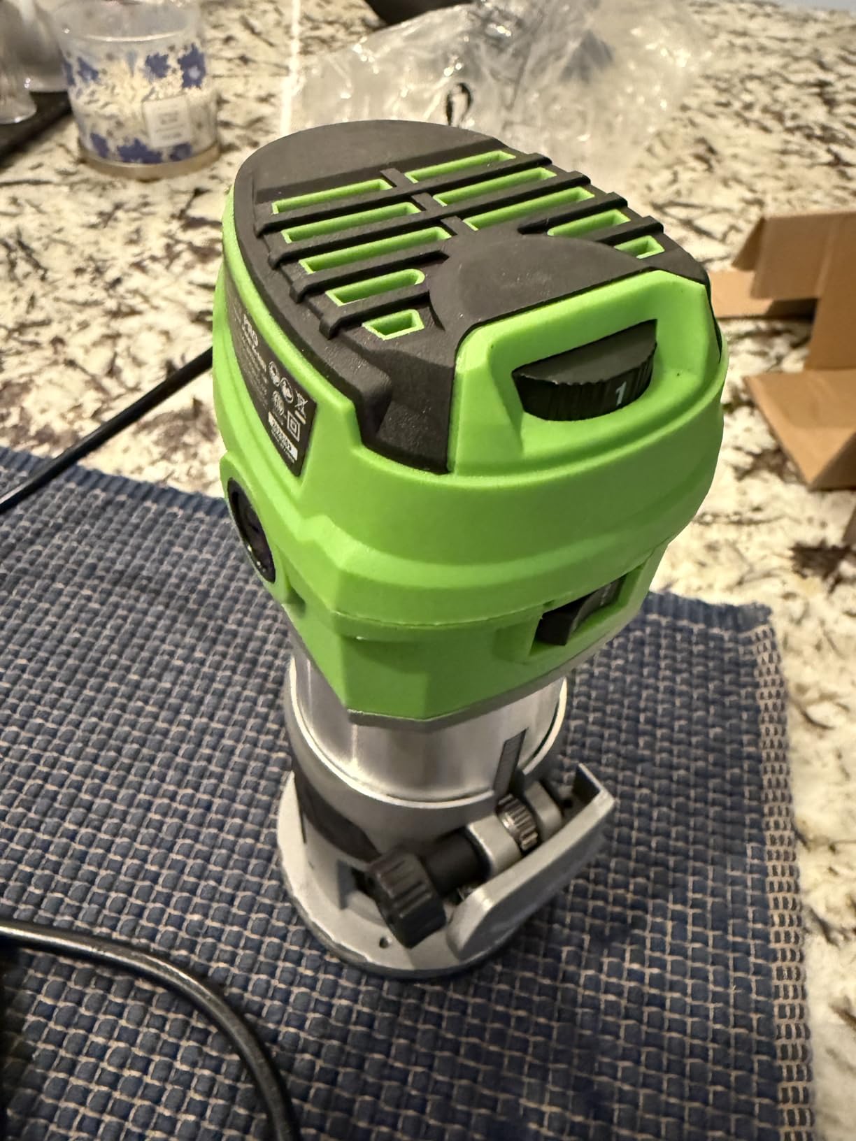 GALAX PRO 6.5 Amp Compact Wood Router with Fixed Base | 1.25 HP Variable-Speed Trim Router 12000-30000RPM, Router Bits, Edge Guide, Roller Guide & Dust Hood customer photo 1