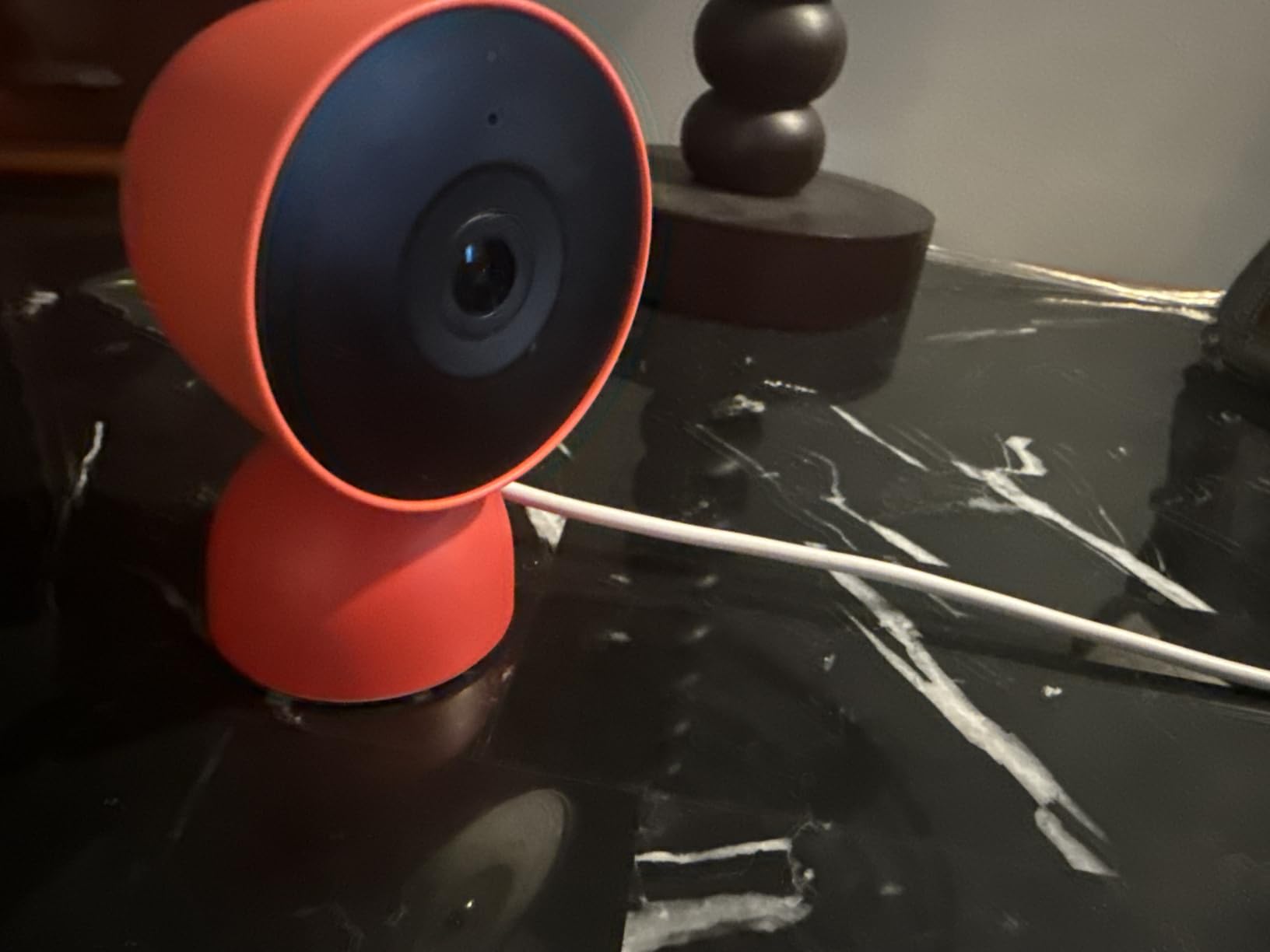 Nest Cam Indoor (Wired, 3rd Gen) - Security Camera - 2025 - Snow | 2K video, motion detection, color night vision, 2-way audio, works with Google Home and Gemini, intelligent alerts customer photo 2