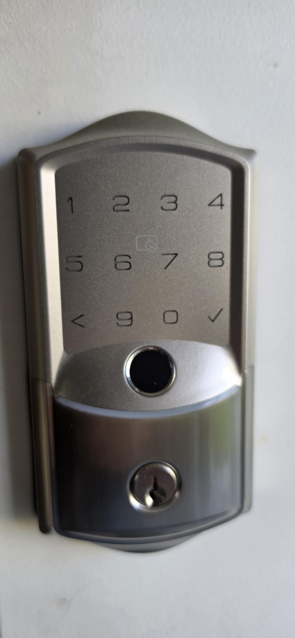 Veise VE027-K WiFi Smart Deadbolt Locks with 2 Knobs Set, Matte Black | Built-in Wi-Fi, 0.2s Fingerprint, App Remote Control, Alexa Compatible, Backlit Touchscreen, IP65 Waterproof, for Front Door customer photo 2