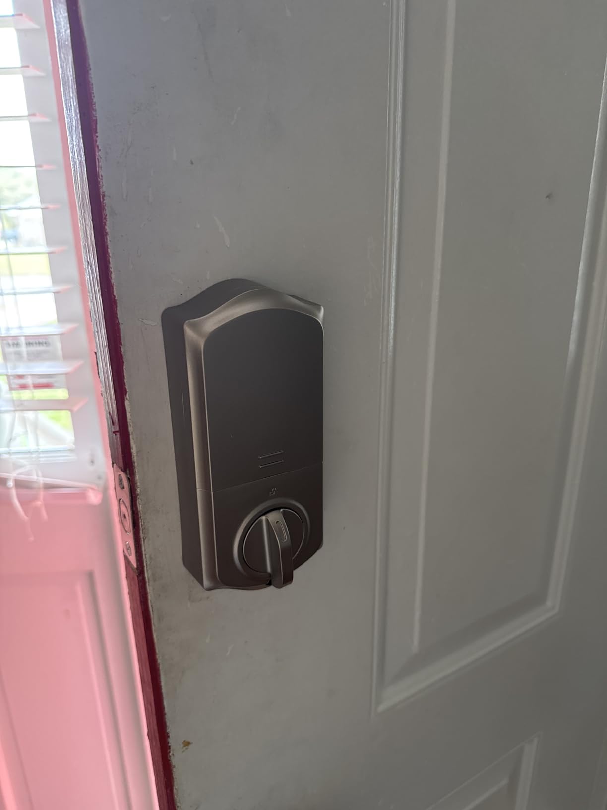 Veise VE027 WiFi Smart Lock Fingerprint Keyless Entry Deadbolt Satin Nickel | Built-in Wi-Fi, App Remote Control, Touchscreen Keypad, Fob, Code, Alexa Google Compatible, Front Door Auto Lock, Waterproof customer photo 1