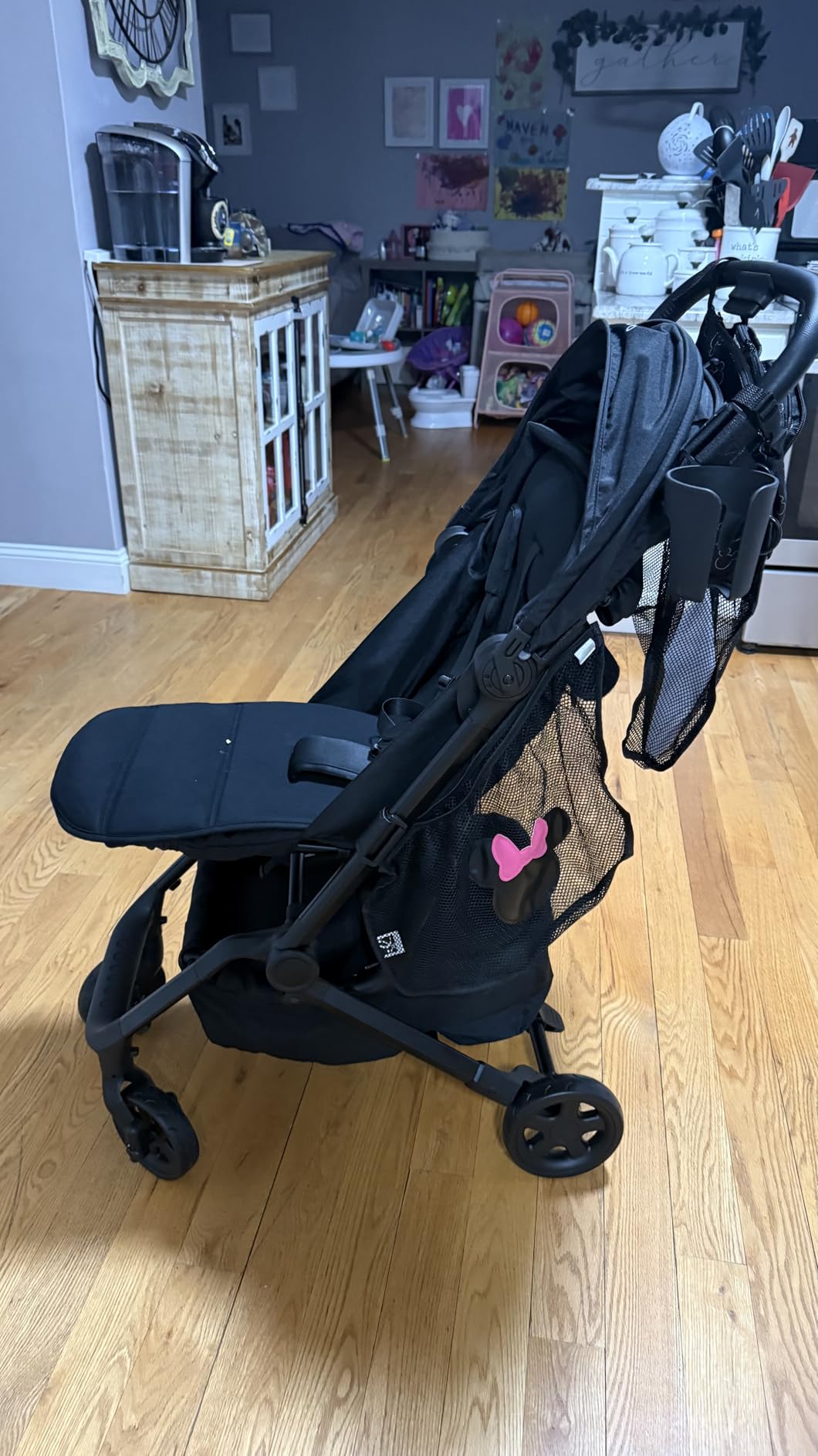 Colugo Compact+ Lightweight Travel Stroller, 16 lbs, One-Hand Fold | For Infants and Toddlers 6mo-4yrs, One-hand Auto-fold, 5-Point Harness, Carry Bag, Rain Cover & Cup Holder Included, Black customer photo 2