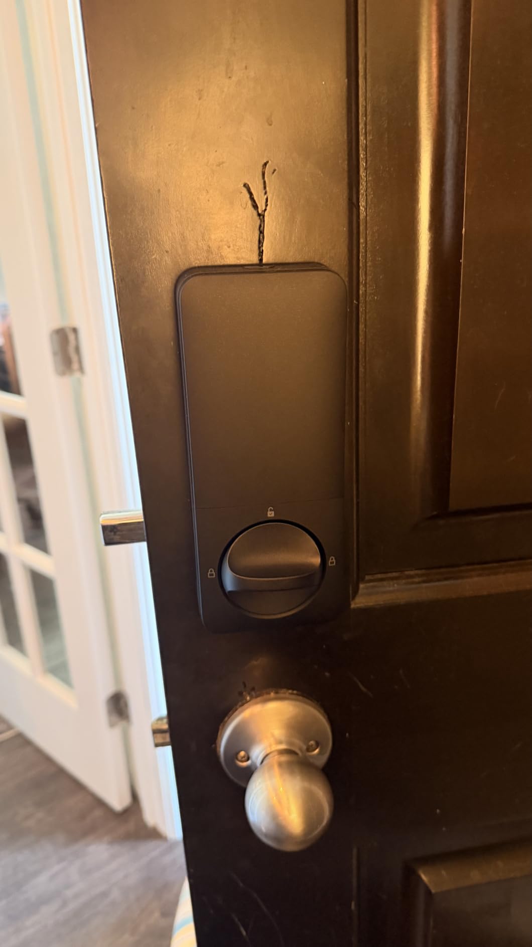 Aqara UWB Smart Lock U400, Apple Home Key, Fingerprint Deadbolt, Black customer photo 1