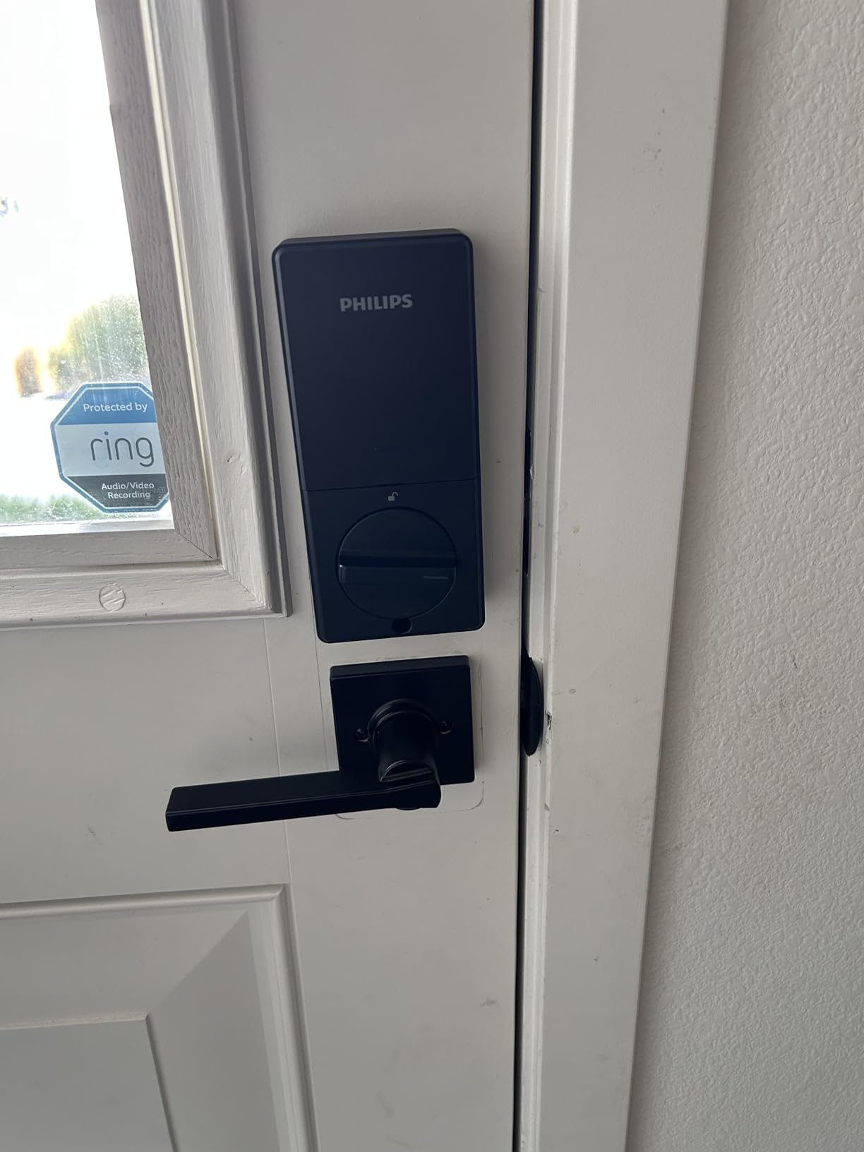 Philips WiFi Keypad Door Lock with Handle, App Control Smart Deadbolt Lock | 100 User PIN Codes, Support Alexa & Google Voice, Anti-Peep Keypad, Waterproof, Auto Lock customer photo 1