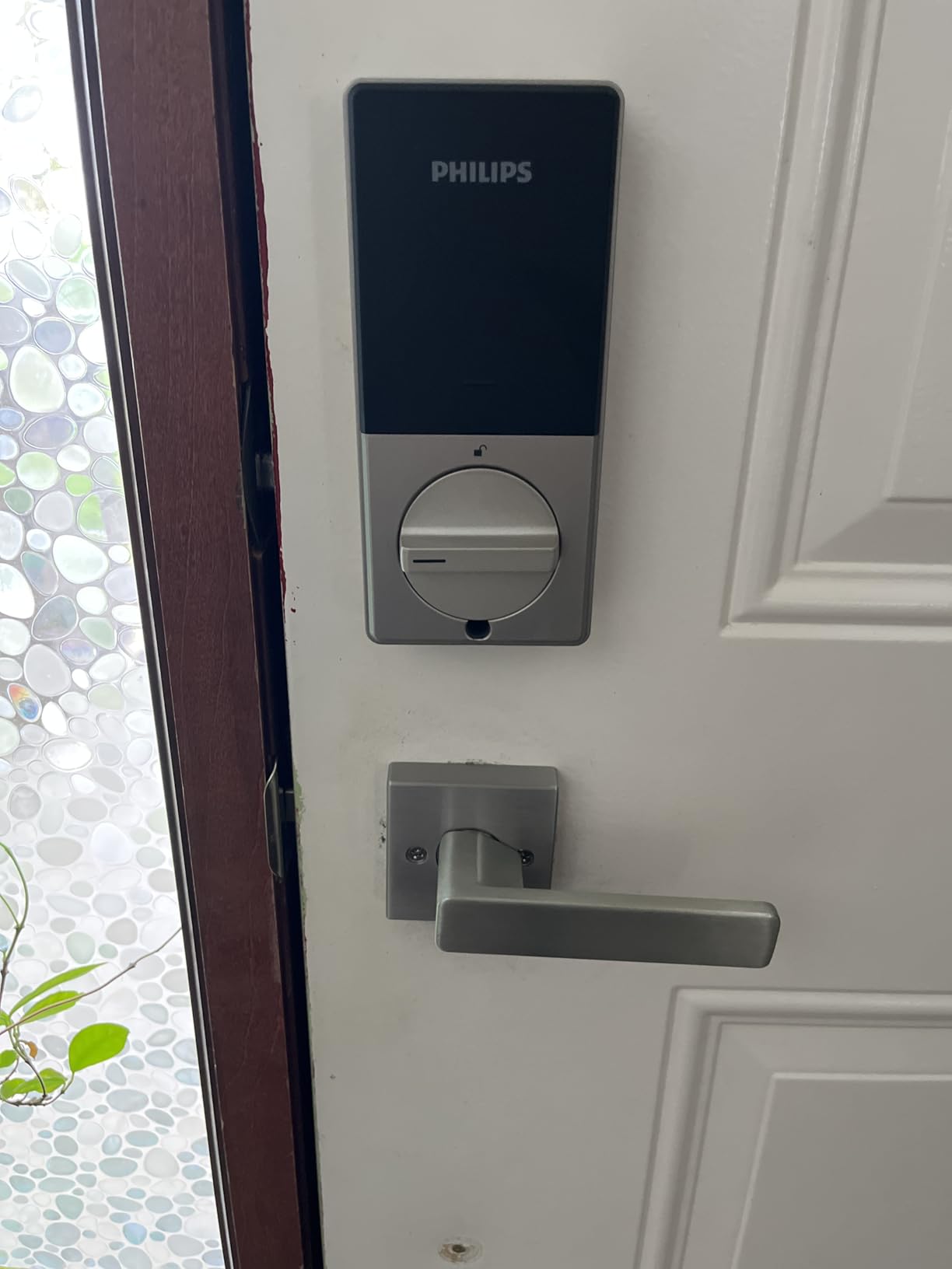 Philips WiFi Keypad Door Lock with Handle, App Control Smart Deadbolt Lock | 100 User PIN Codes, Anti-Peep Code, Waterproof, Auto Lock, Support Alexa & Google Voice customer photo 1