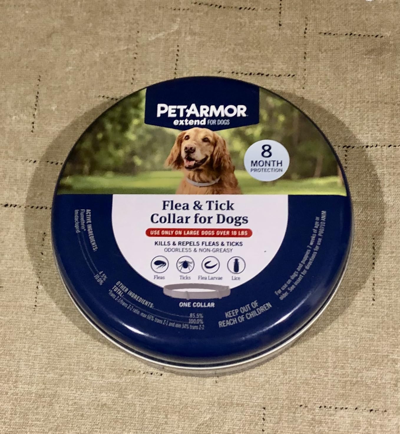 PetArmor Extend Large Dog Flea and Tick Treatment & Prevention Collar for Large Dogs Above 18 lbs., 8 Months of Protection, Odorless & Non-Greasy, Waterproof, Kills Fleas, Ticks, and Larvae customer photo 2