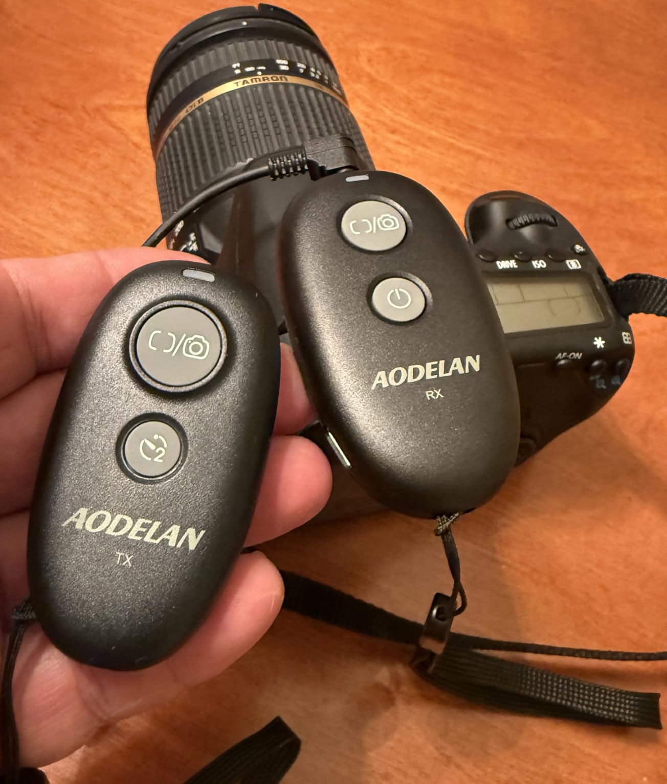 AODELAN USB-C Rechargeable Wireless Camera Remote Shutter Release for Canon | EOS RP R6 Rebel T7 T6 T5 T3 SL2 5D Mark II III IV 6D Mark II 7D Mark II 7D Series 5D Series customer photo 1