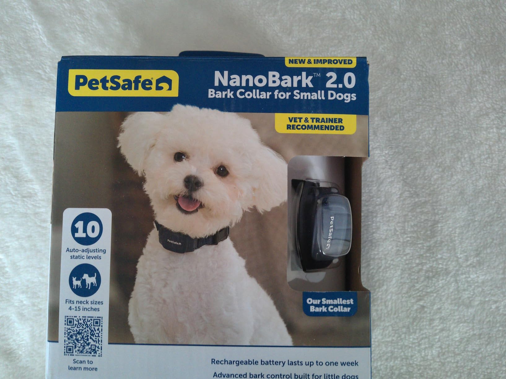 PetSafe NanoBark 2.0 Bark Collar for Small Dogs | 10 Static Levels, Responds Only To Your Dog's Bark, Up To 7-Day Battery, Rechargeable, Waterproof, Dogs 8 lb+, Neck 4-15 in customer photo 2