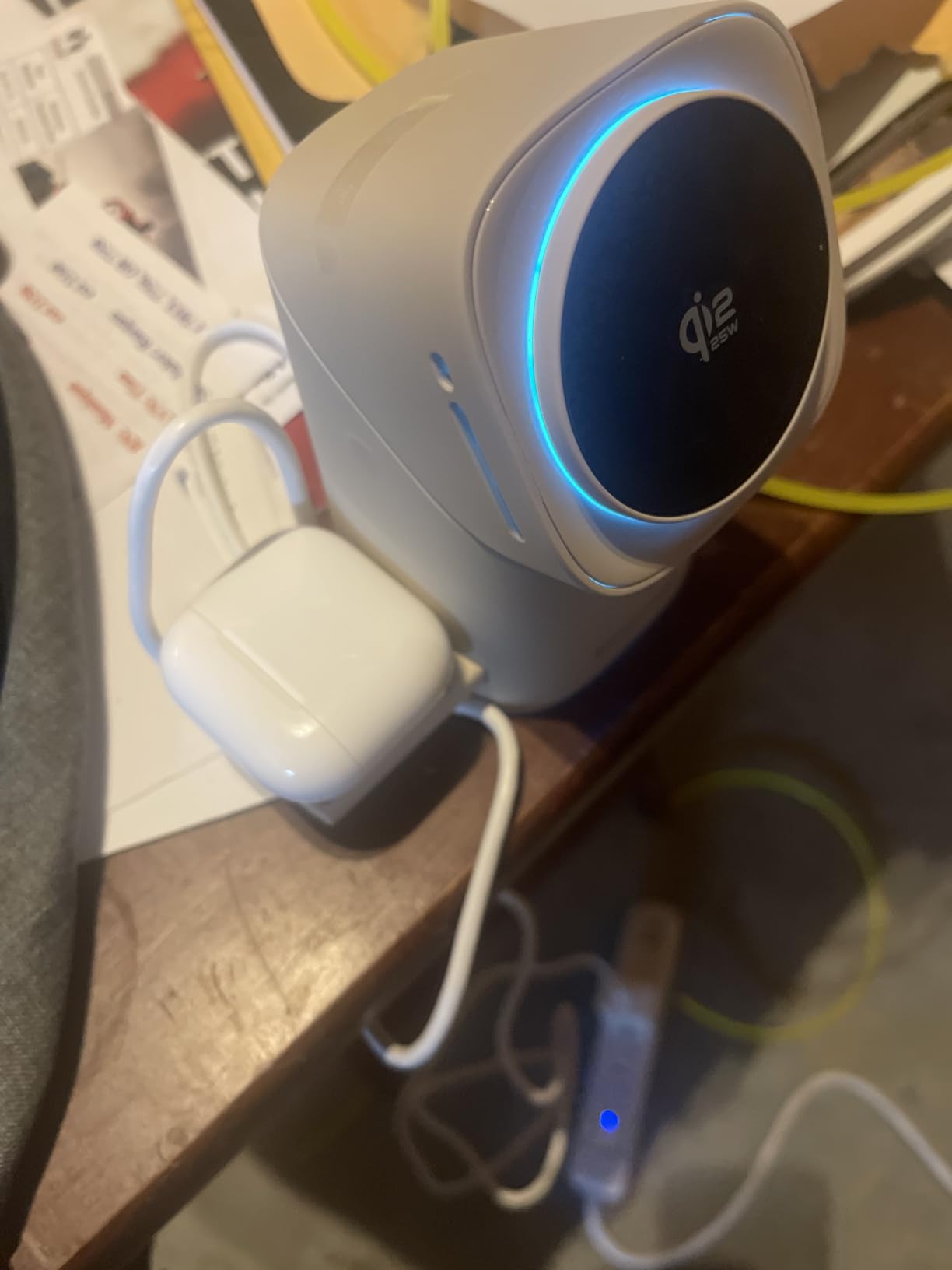25W 3 in 1 Wireless Charging Station for Apple&Samsung, Desk Night Stand | Includes 45W Adapter, Wireless Charger for MagSafe iPhone 17/16/15/14/13/12, Galaxy S25/S24/S23/S22, AirPods & Watch customer photo 2