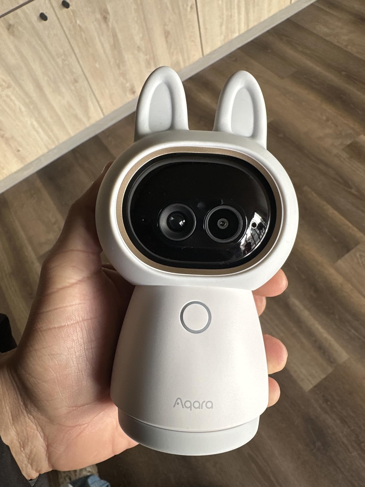 Aqara Indoor Security Camera G350, 4K UHD Dual-Lens Matter Camera Hub, 360° Pan & Tilt, AI Auto-Tracking, Face/Gesture Recognition, Works with Apple HomeKit, Alexa, Google Home, SmartThings customer photo 2
