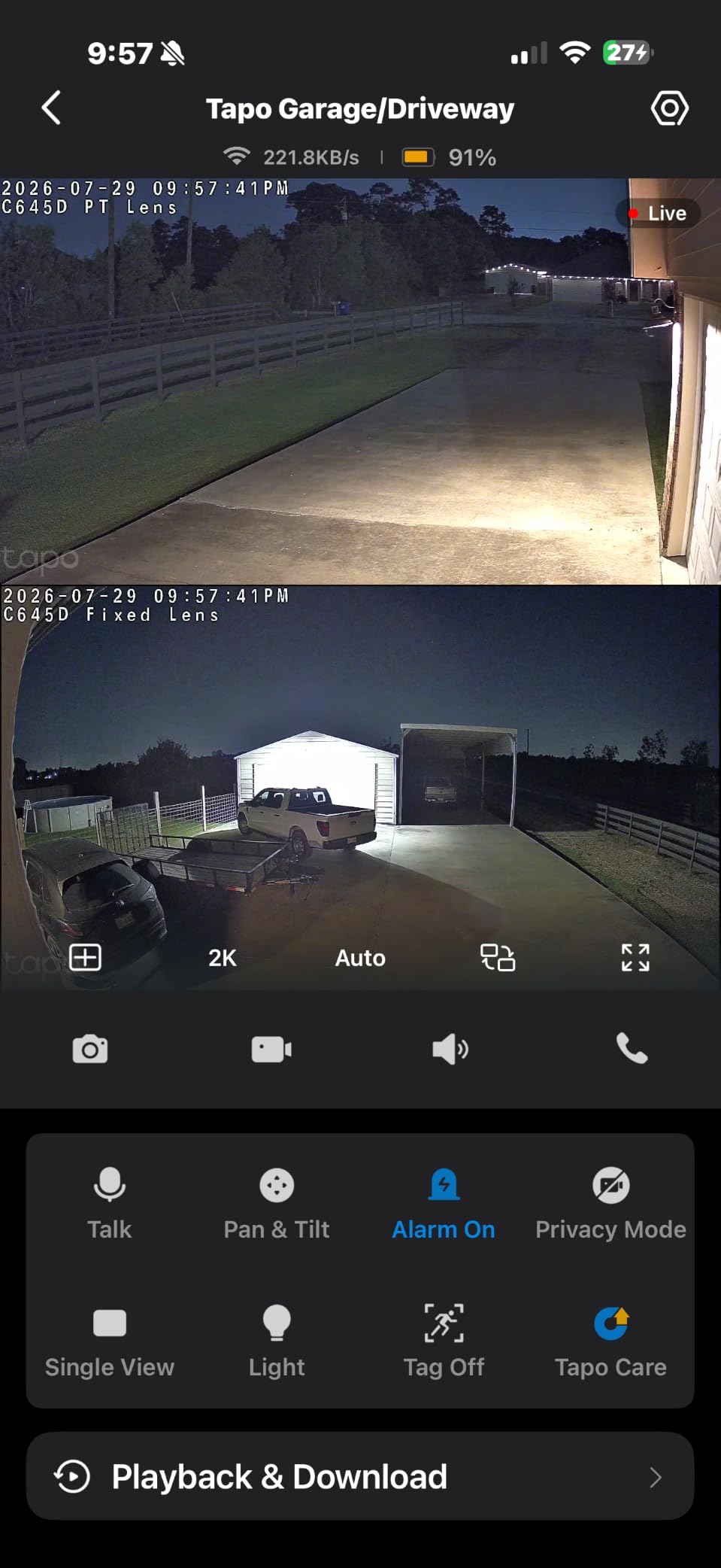 2K Dual Lens Pan/Tilt Security Battery Camera w/Solar, C645D KIT | 165° Wide-Angle + 6mm Telephoto, Free Person/Vehicle Detection, 360° Pan, SD/Cloud Storage, Works w/Alexa & Google customer photo 1