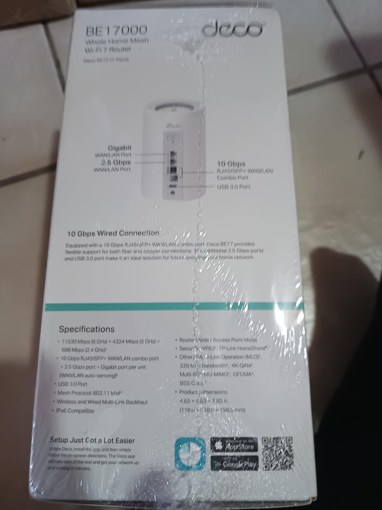 TP-Link Deco 7 Pro BE17000 Tri-Band Wi-Fi 7 Whole Home Mesh System | 9-Stream 17Gbps | 10G RJ45/SFP+ Combo | Multi-Gig Wired Backhaul | Up to 8500 Sq.ft | HomeShield, MLO, 320 MHz (Deco BE77 3-Pack) customer photo 1