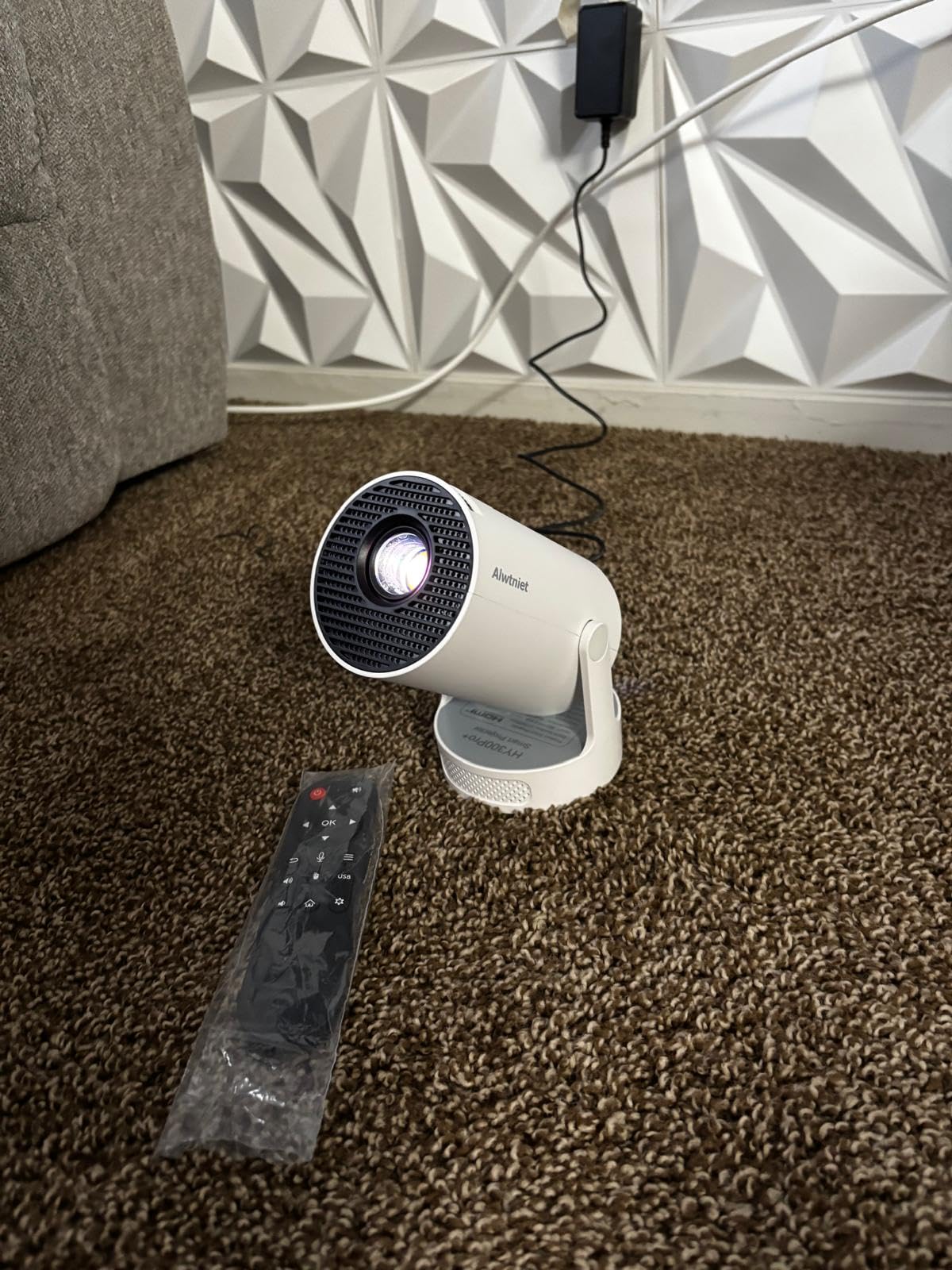 Mini Projector with Wifi and Bluetooth, Portable 4K Support Smart Proyector customer photo 1