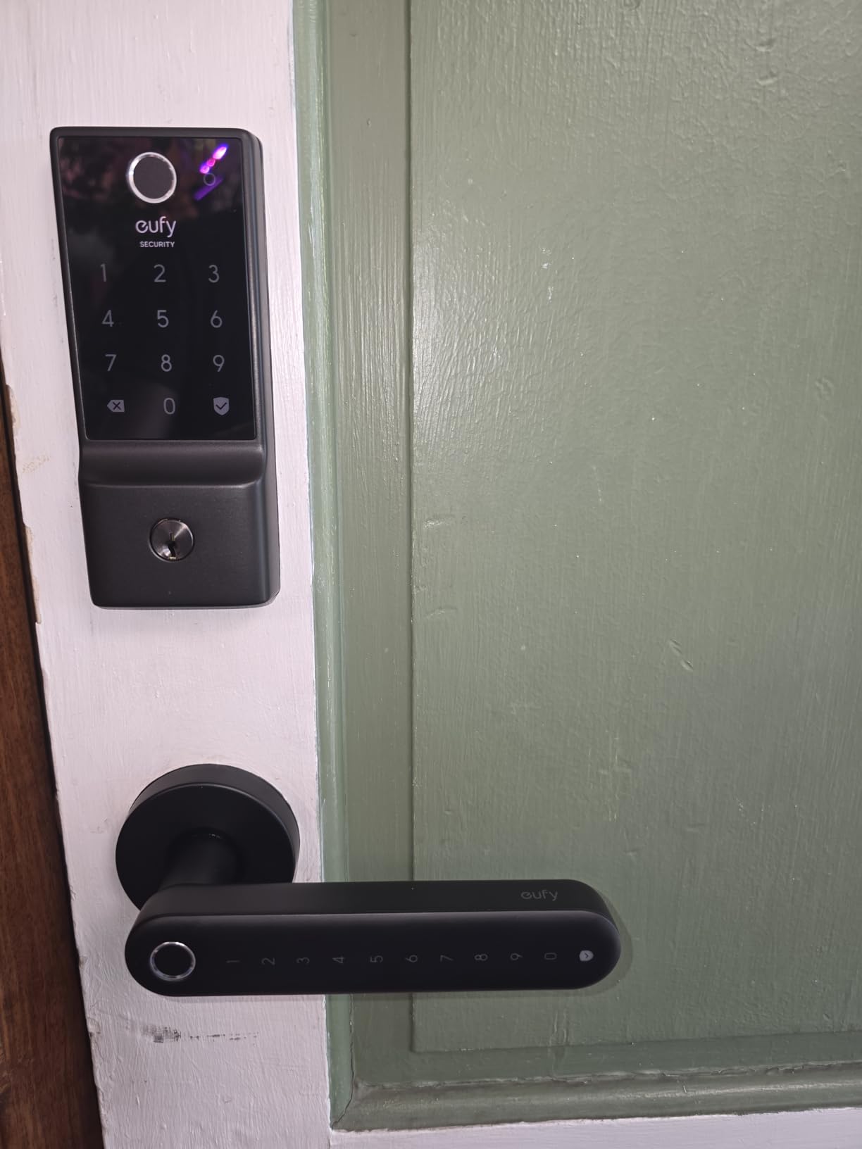 eufy Security Smart Lock FamiLock C32, Fingerprint Keyless Lock with Handle customer photo 2