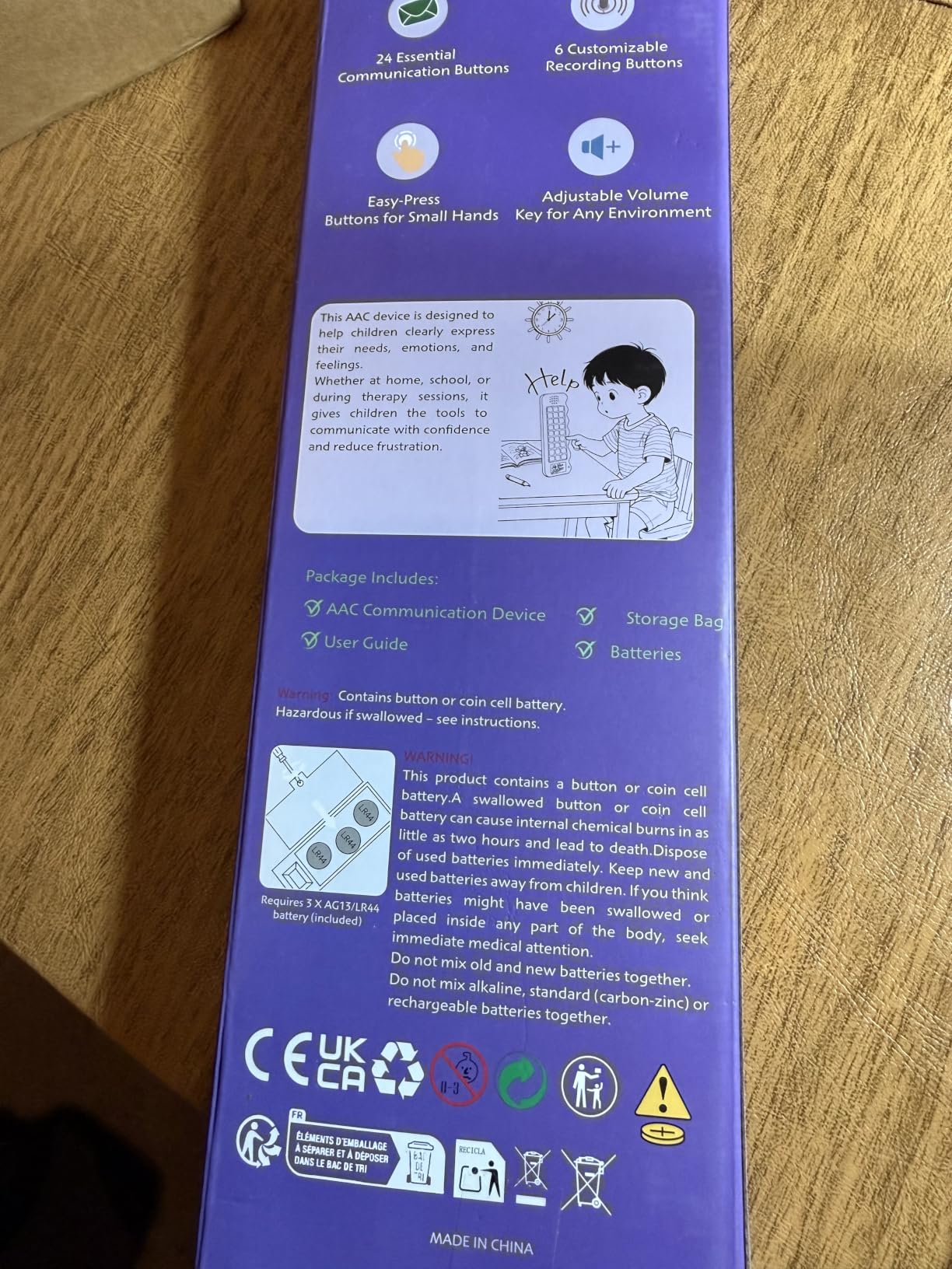 AAC Device for Autism, Communication & Talking Aid for Nonverbal Kids & Adults, 23 Pre-Programmed + 6 Recordable Buttons, Color-Coded Icons, Adjustable Volume, Speech Therapy Talking Board customer photo 1