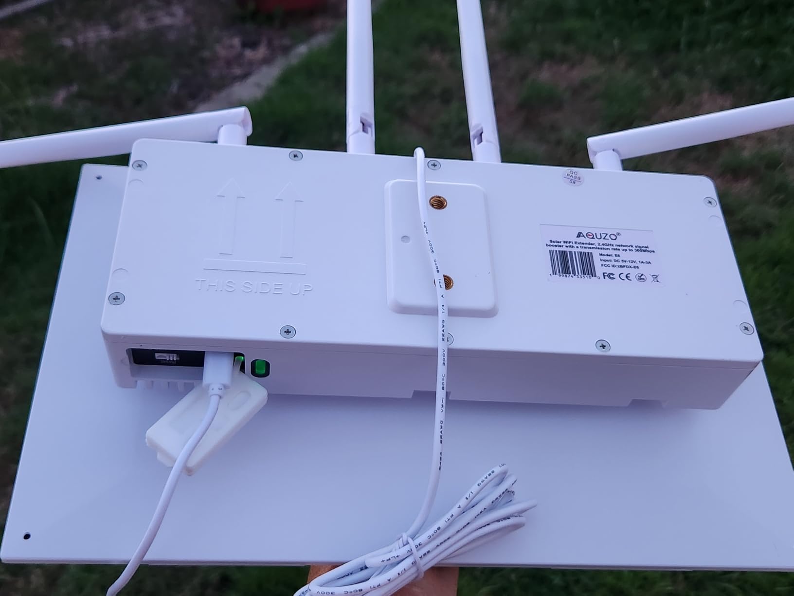 WiFi Extender Outdoor Solar Powered, WiFi Signal Booster E8 | 4 Antennas WiFi Repeater for Cameras, 15W Solar & 27Ah Battery, Large Coverage for Yard, Farm, Garden, RV, Camping customer photo 2