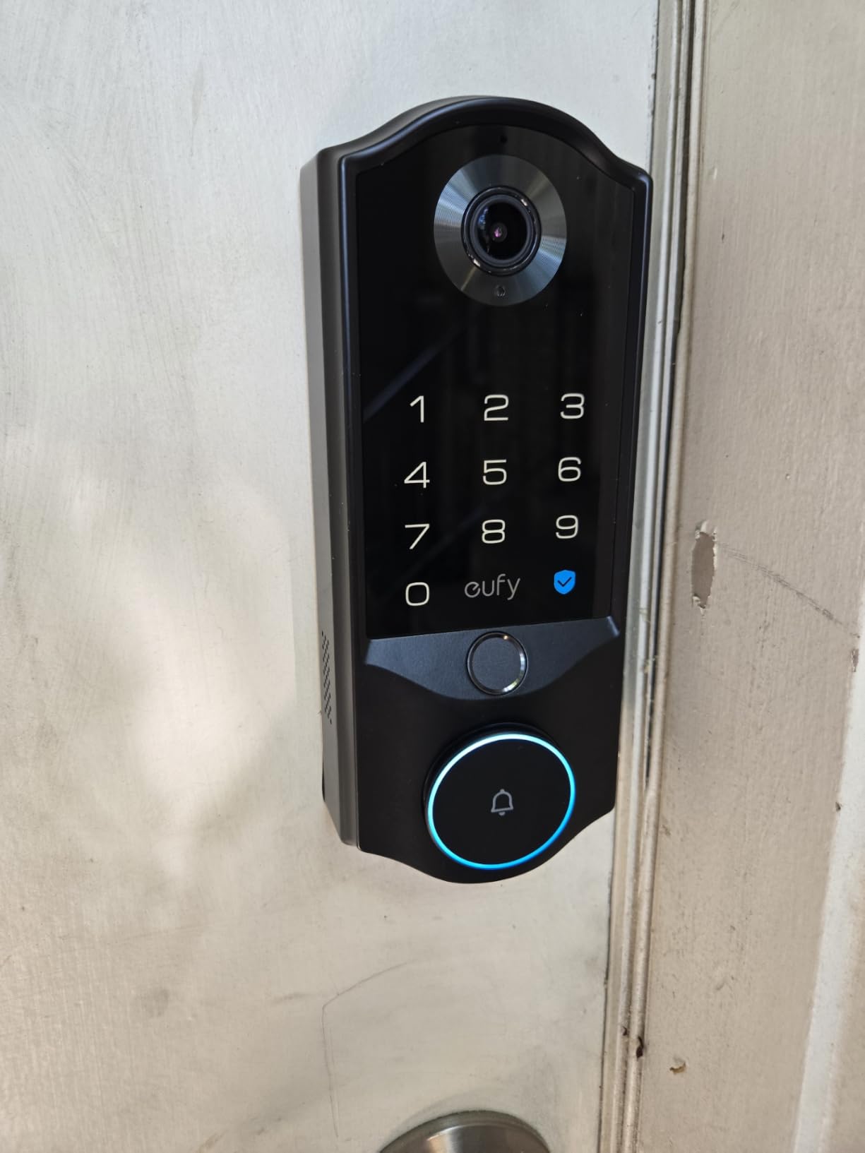 eufy Security Smart Lock E40, Front Door Deadbolt with Facial Recognition | 3-in-1 Smart Entry with Video Doorbell, 2K Camera, Face Unlocking Keyless Entry, 32GB Built-in Storage, Dual Power, Matter customer photo 2