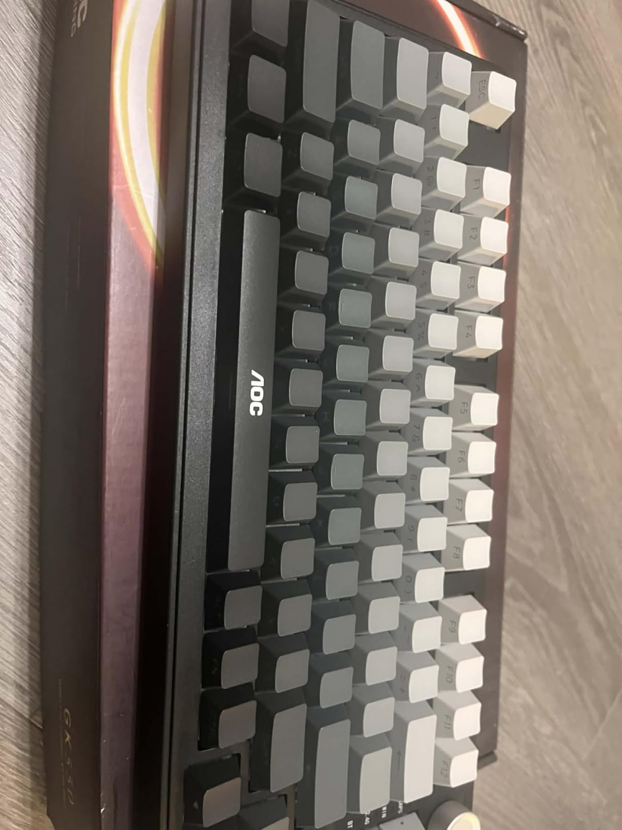 AOC GK330 75% Wireless Mechanical Gaming Keyboard, Hot-Swappable 3-Mode RGB, BT/2.4GHz/USB-C Connectivity, Pre-Lubed Reaper Switches, Anti-Ghosting, Gasket Mount and 5-Layer Sound-Dampening customer photo 1