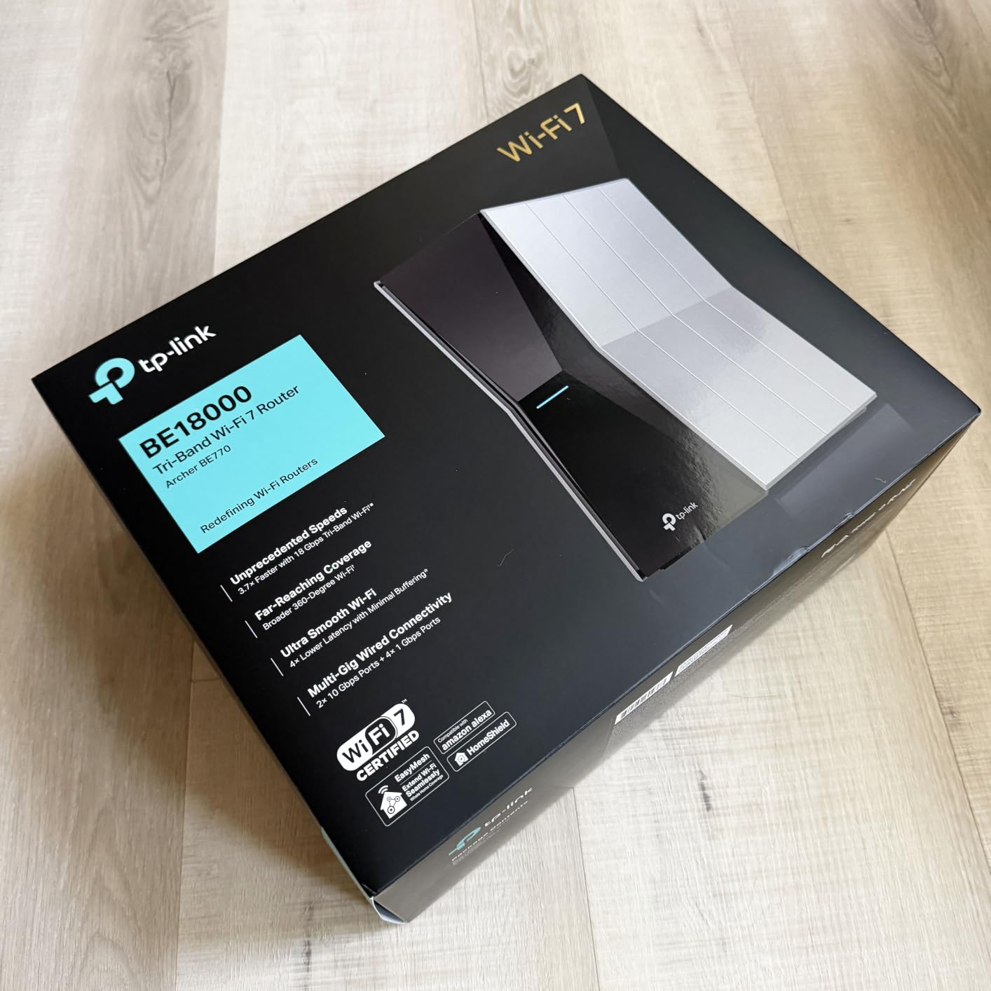 TP-Link Tri-Band BE18000 WiFi 7 Router, Archer BE770, VPN Clients & Server, HomeShield customer photo 2