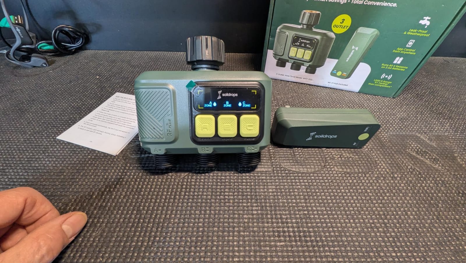 WiFi Water Timer Smart Irrigation Controller with Gateway | 984ft RF range, 8-month battery life, weather delay, OTA updates, AES-128 security, and supports up to 64 devices customer photo 1