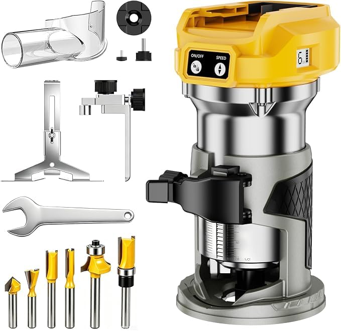 Cordless Compact Router Compatible with Dewalt 20V Battery(Bare Tool) customer photo 1
