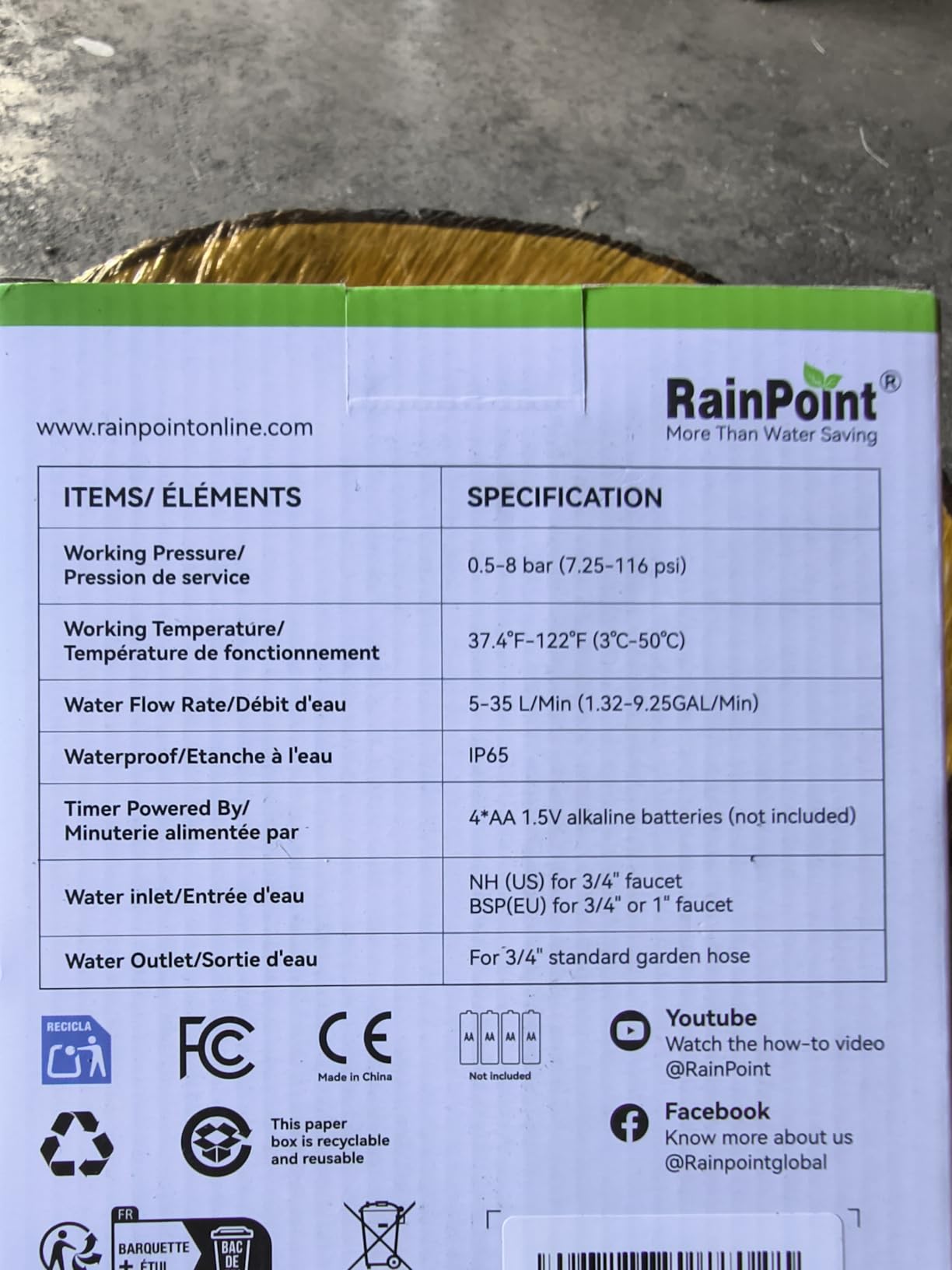 RAINPOINT WiFi Water Timer for Garden Hose, 2 Zone WiFi Sprinkler Controller, Smart Hose Timer Valve, Automatic Drip Irrigation System/Rain Delay for Garden/Lawn customer photo 2