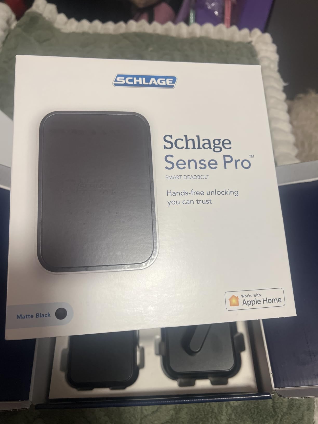 Schlage Sense Pro UWB Smart Deadbolt Lock, Hands-Free Unlock, Matte Black - Matter over Thread customer photo 2