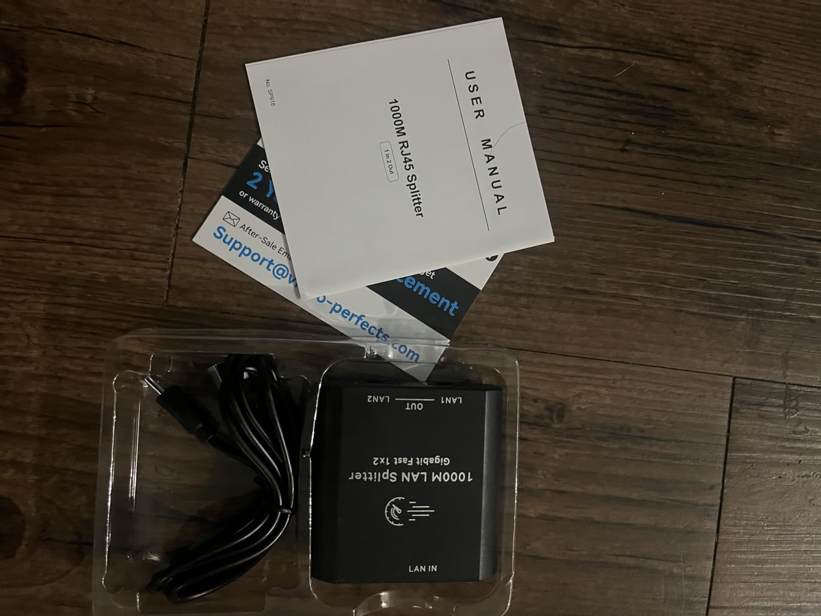 Ethernet Splitter 1 to 3 Mini 1000Mbps Gigabit Internet Switch 1 in 3 Out LAN and RJ45 Port Splitter High Speed Network Adapter for 5/5e/6/7/8 with USB c Power Cable customer photo 2