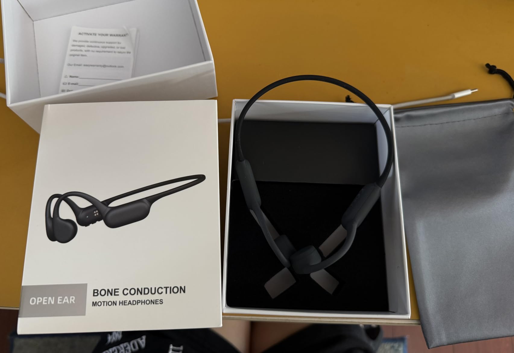 Swimming Headphones Bone Conduction Headphones Bluetooth IPX8 Waterproof | Waterproof Earbuds for Swimming, Open Ear Earphones with MP3 Mode 32GB, 8H Play Bluetooth 5.4 Ear Buds Secure Fit for Running customer photo 1