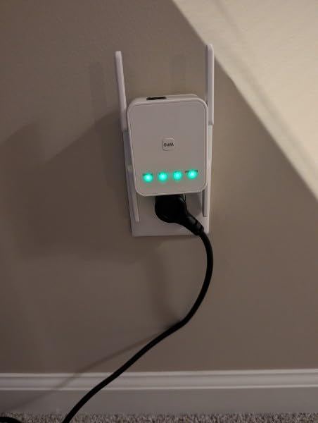 WiFi Extender Signal Booster for Home WiFi Booster 1200Mbps | Dual Band 5GHz & 2.4GHz Covers Up to 2150 Sq.Ft & 35 Devices, Ethernet Port with Four Antennas customer photo 1